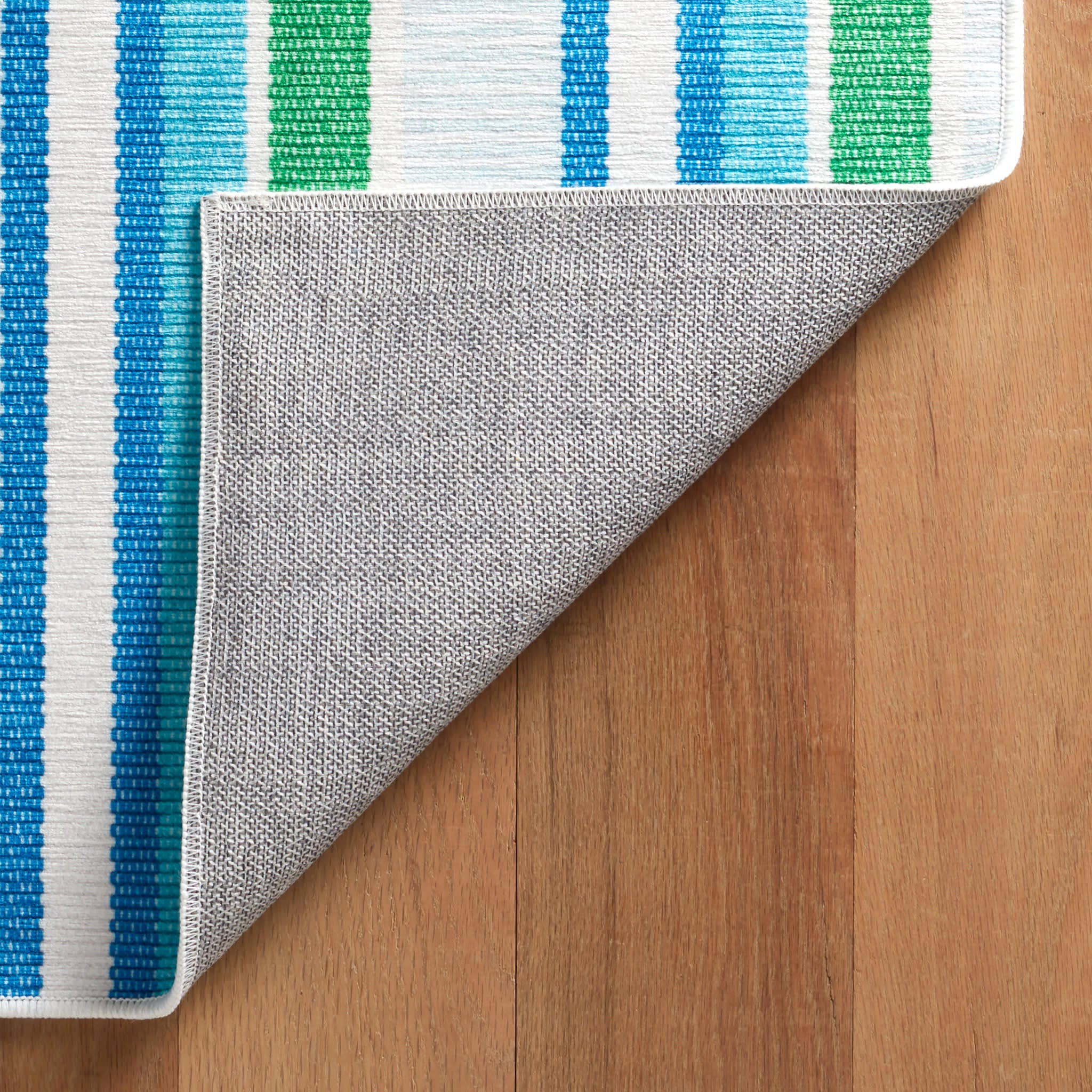 Always Greener Machine Washable Rug | Cobalt/Green - Image 6