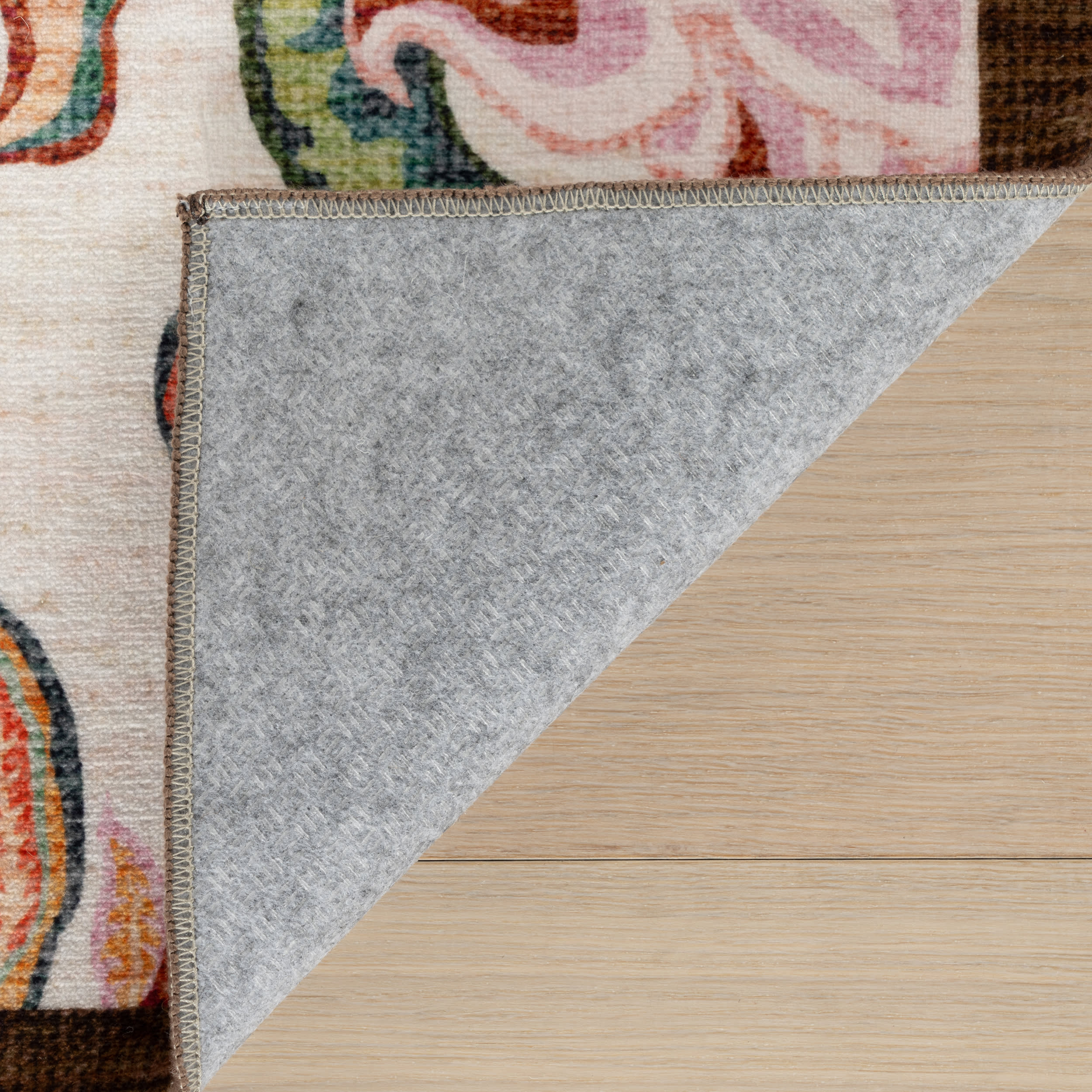 Amaia Floral Washable Rug | Multicolor - Image 8