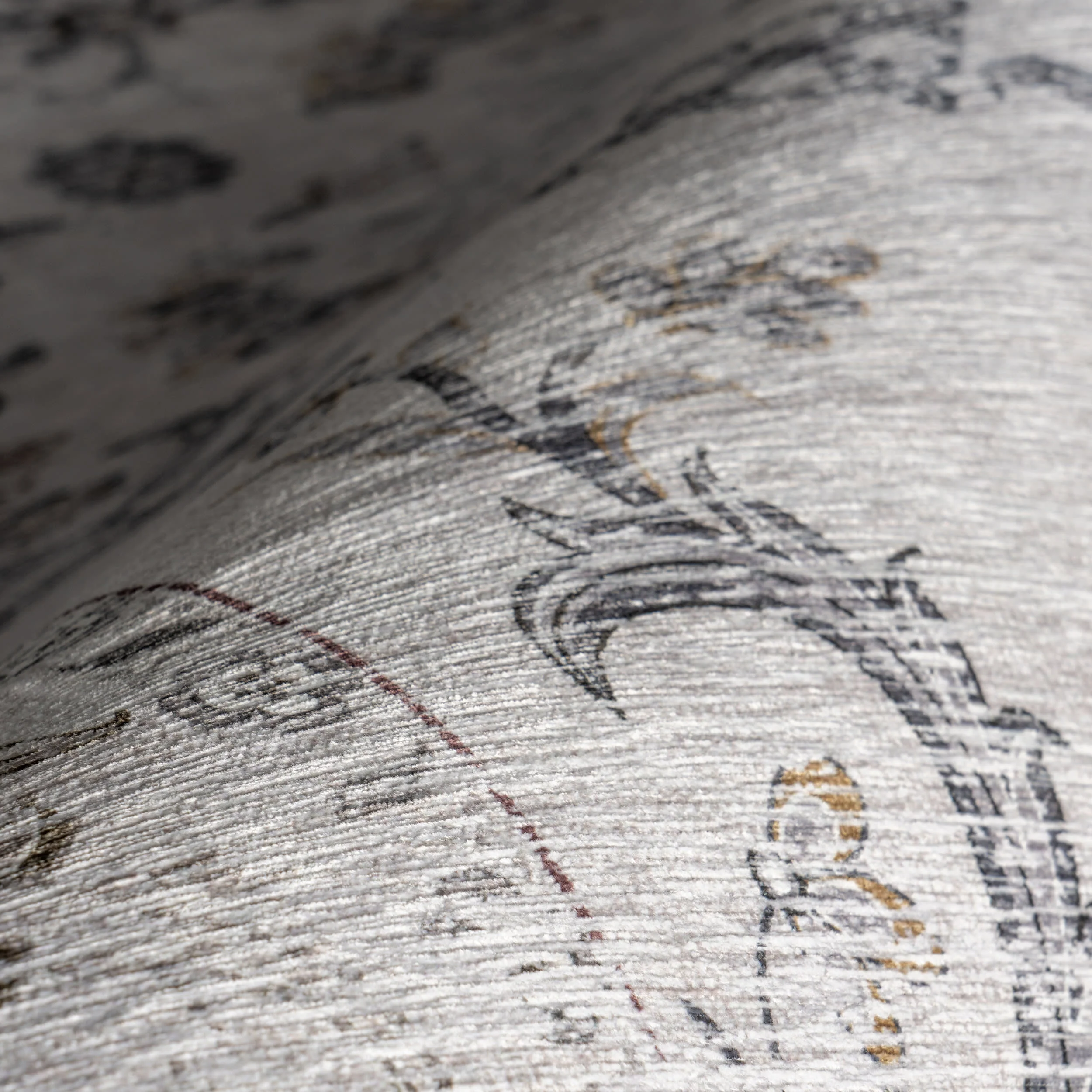 Amalea Medallion Spill Proof Washable Rug | Beige - Image 3