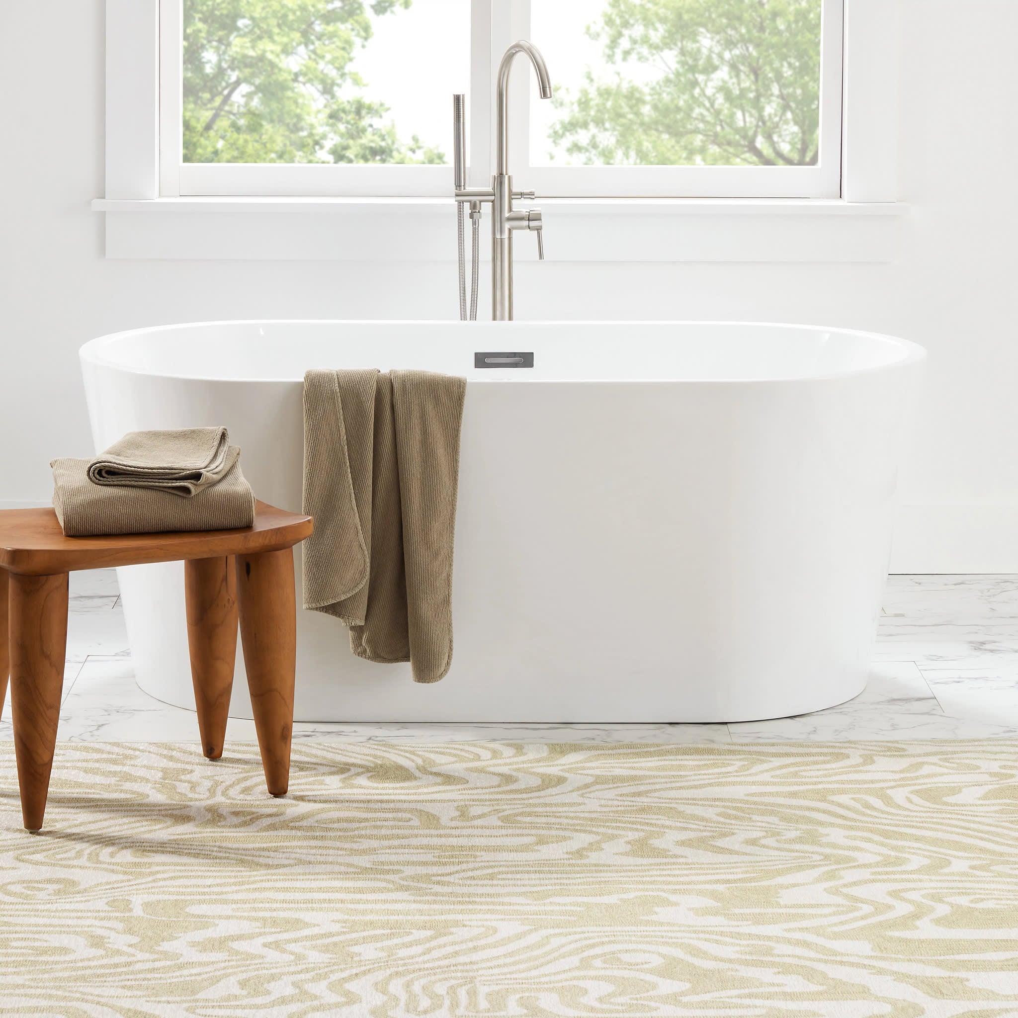 Amber Machine Washable Rug by Bunny Williams | Natural - Image 2