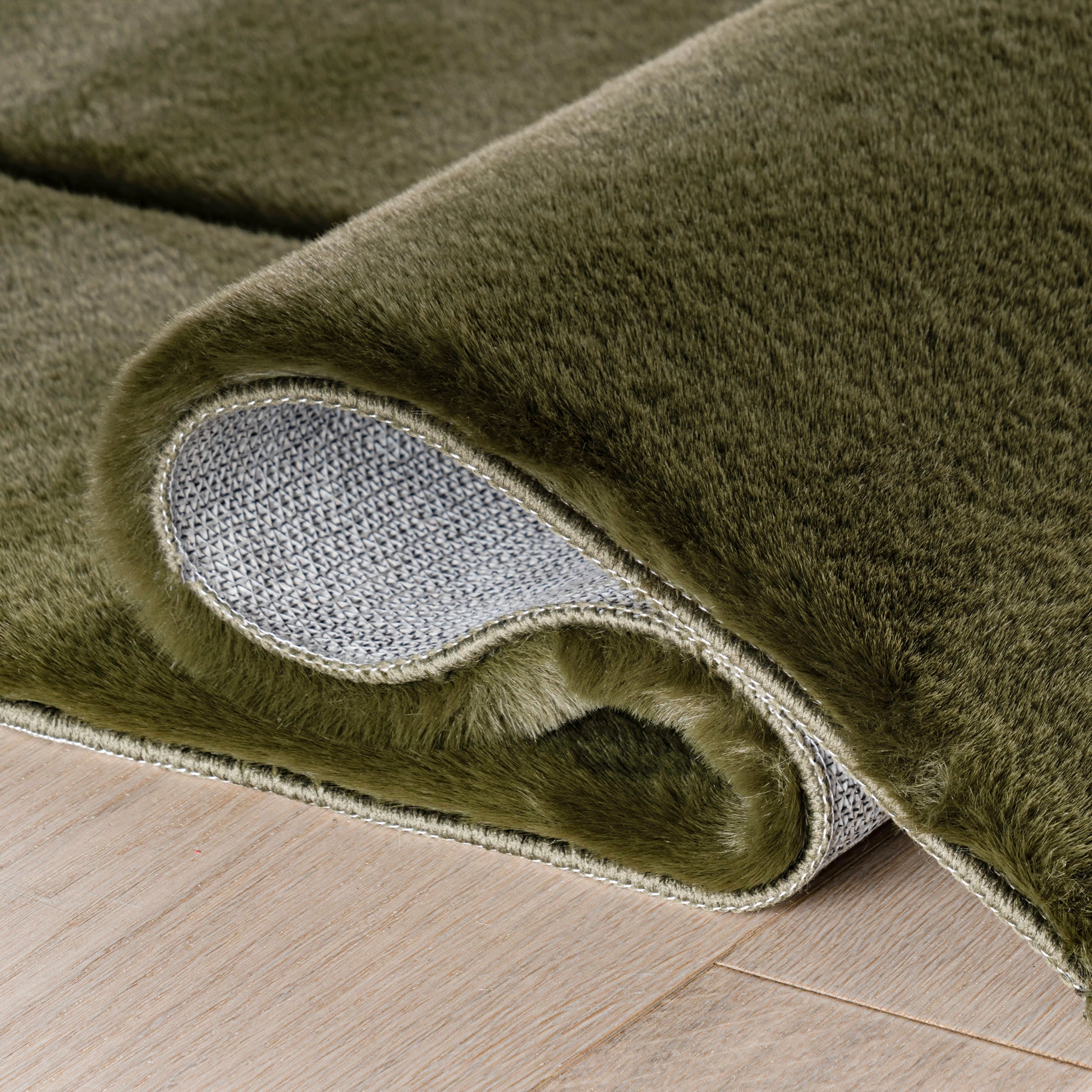 Amberly Solid Cloud Washable Rug | Green - Image 11