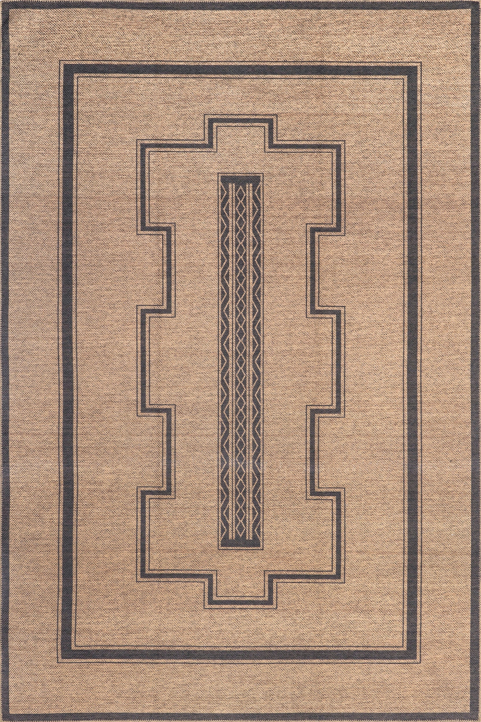 Amelina Easy-Jute Washable Southwestern Rug | Brown