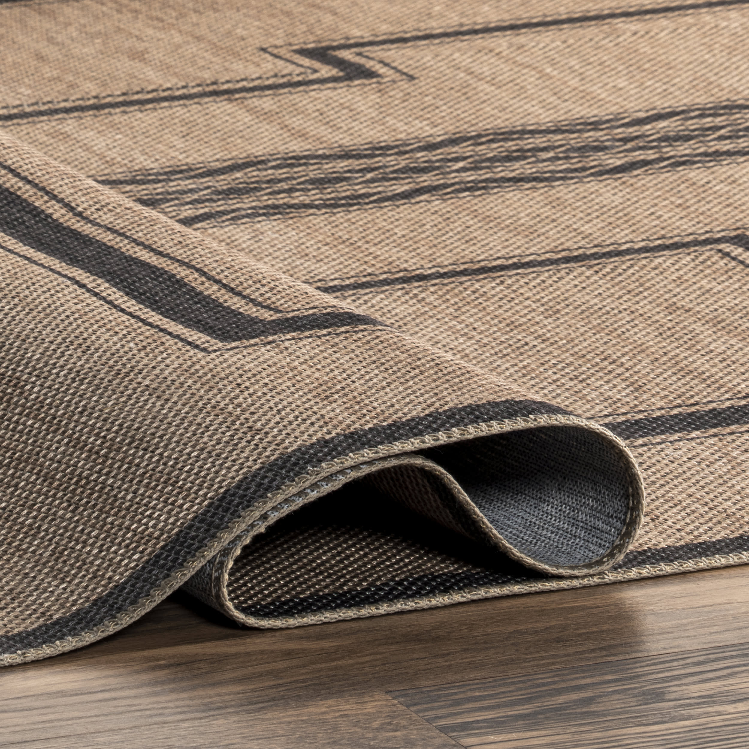 Amelina Easy-Jute Washable Southwestern Rug | Brown - Image 8