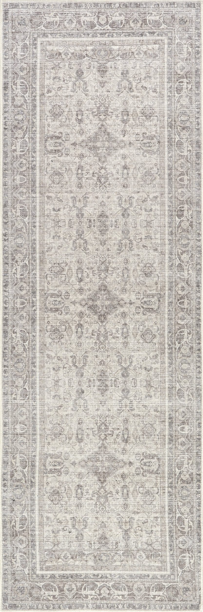 Ana Medallion Washable Rug | Beige