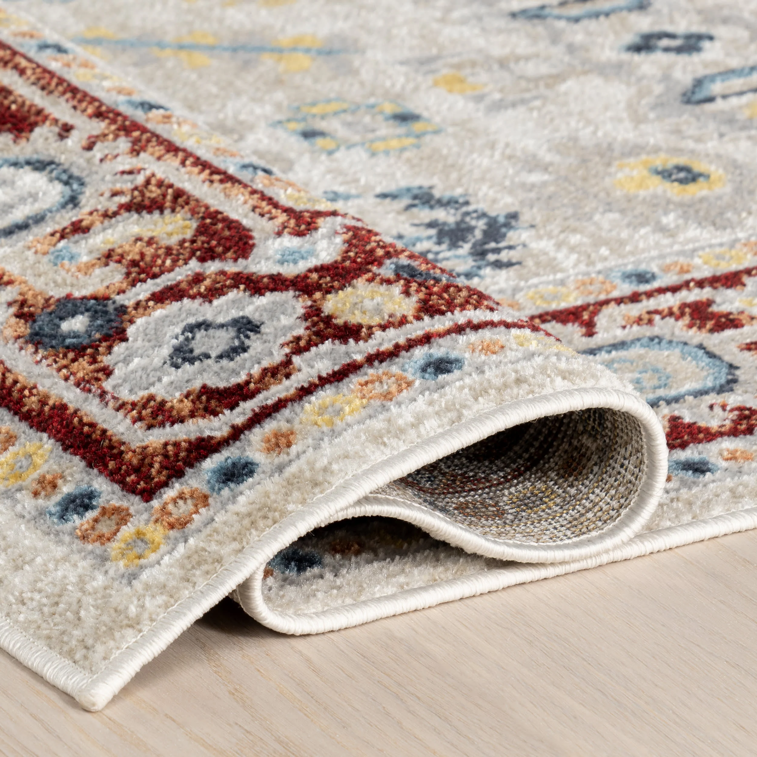 Anabelle Floral Medallion Washable Rug | Multicolor - Image 9