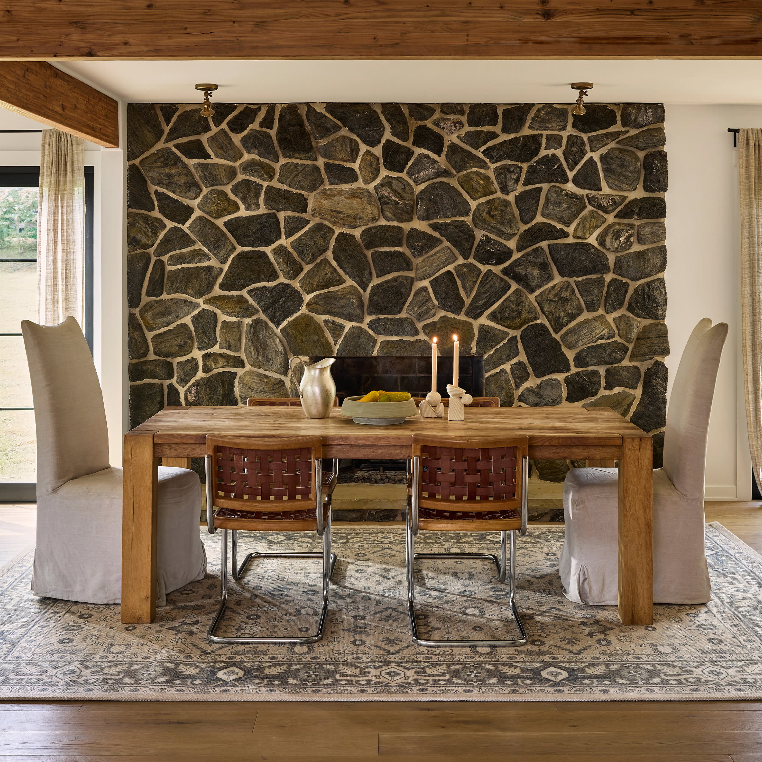 Anastasia Wool and Cotton Rug | Beige - Image 2