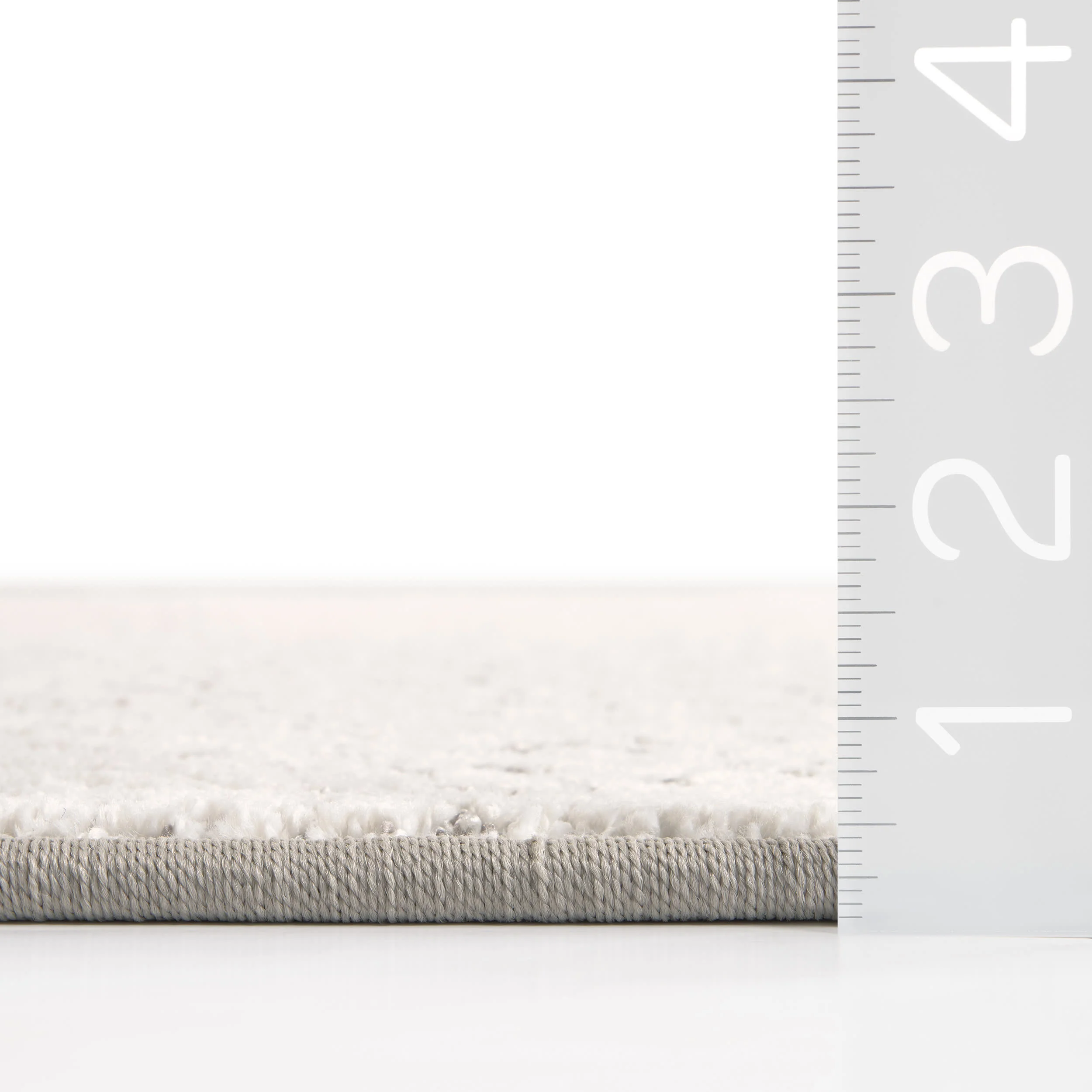Ani Distressed Brocade Custom Rug | Off White - Image 3
