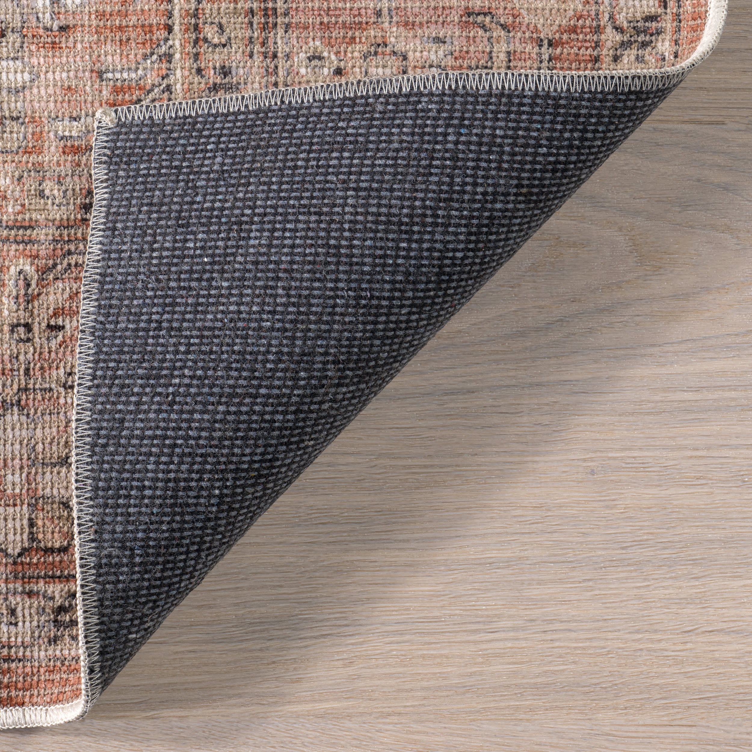 Anjela Vintage Persian Washable Rug | Brown - Image 5