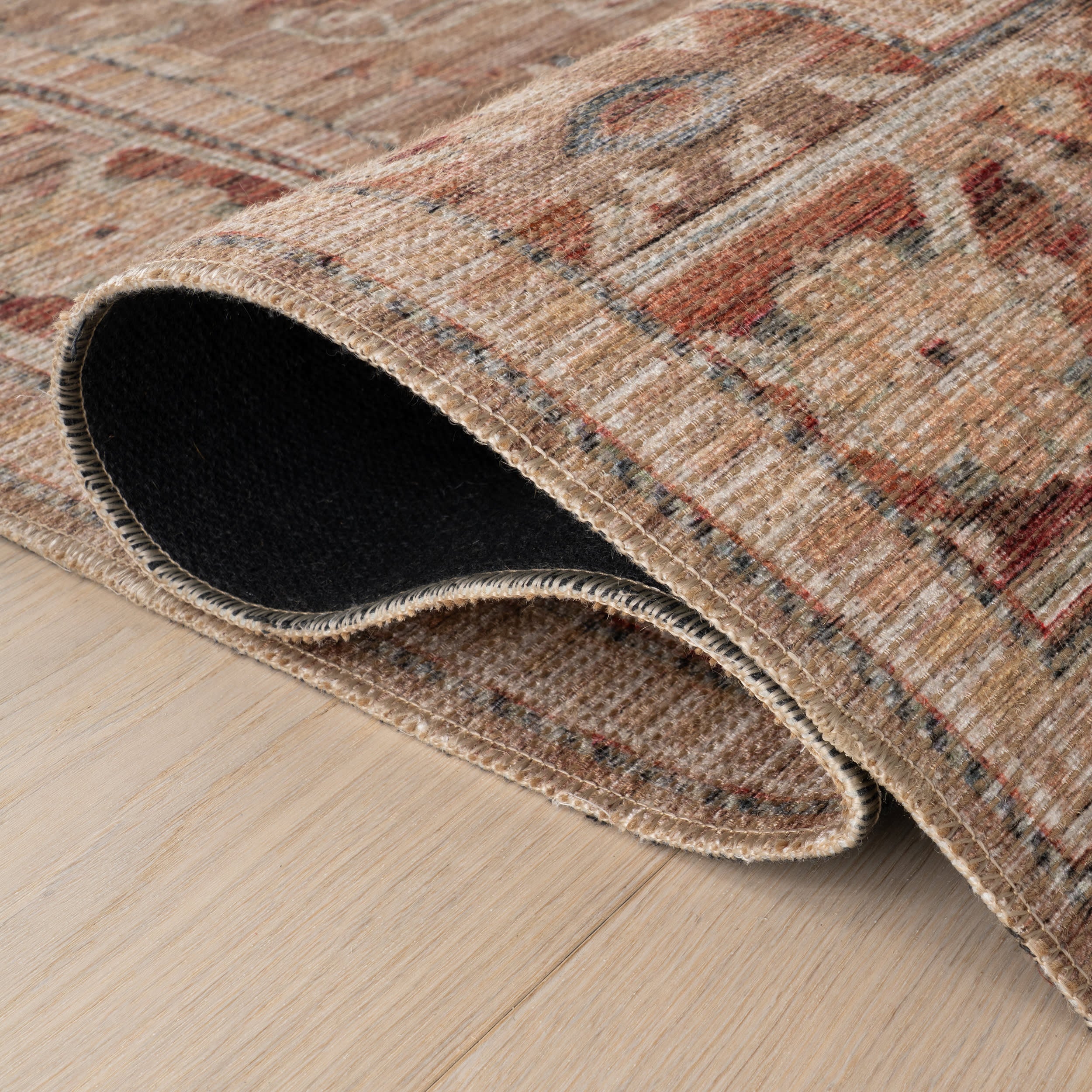 Ankhe Traditional Bordered Rug | Beige - Image 11