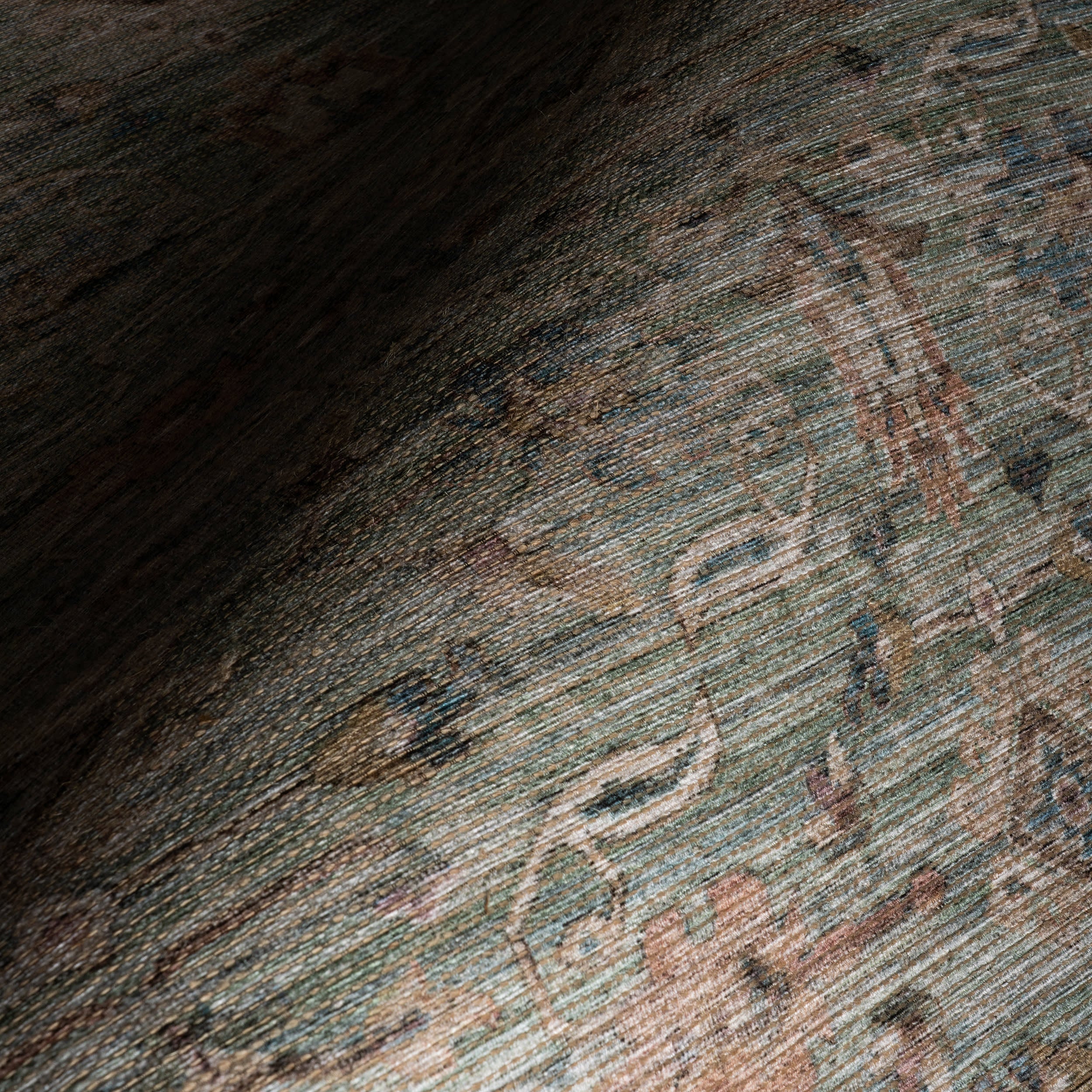 Ankhe Traditional Bordered Rug | Blue - Image 3