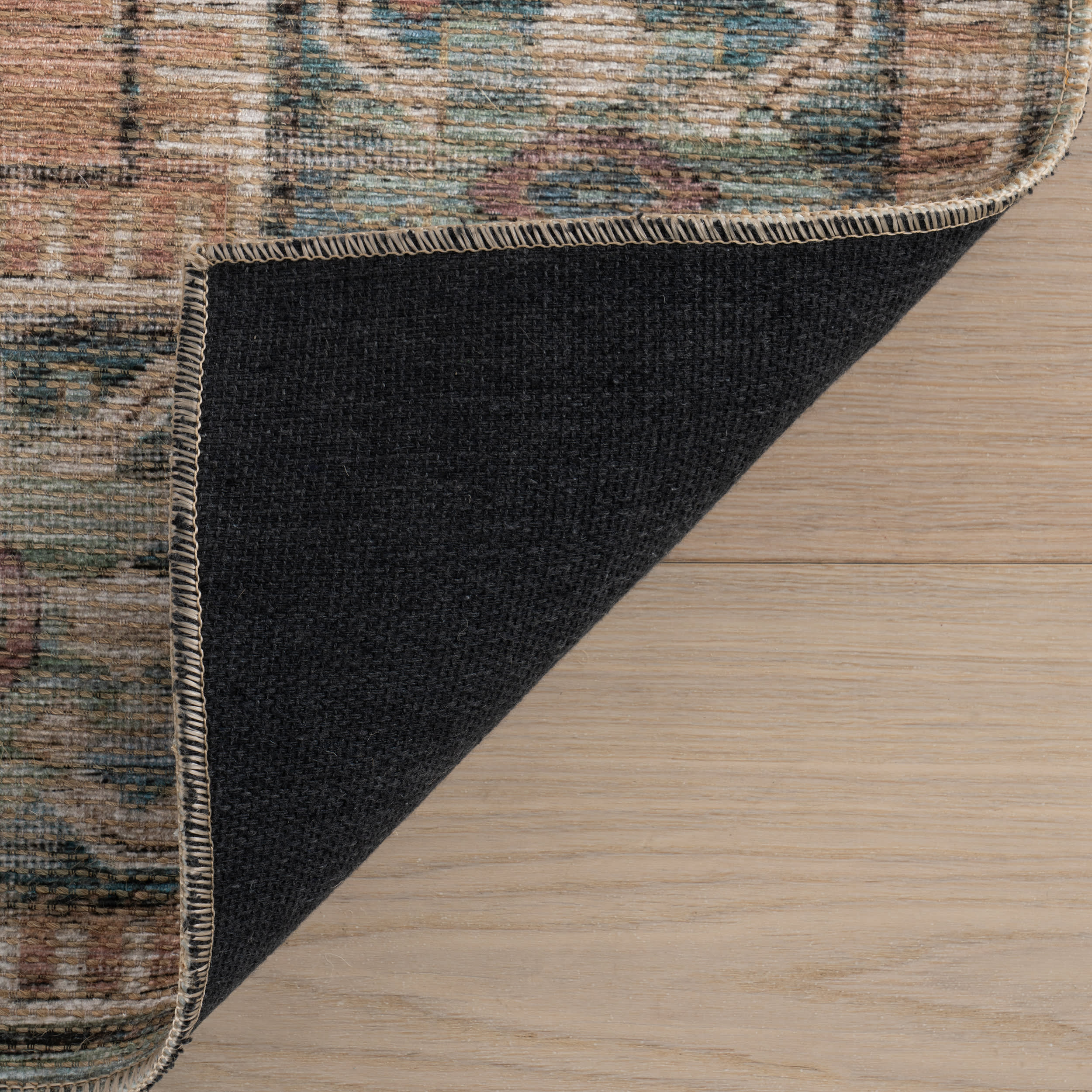 Ankhe Traditional Bordered Rug | Blue - Image 8