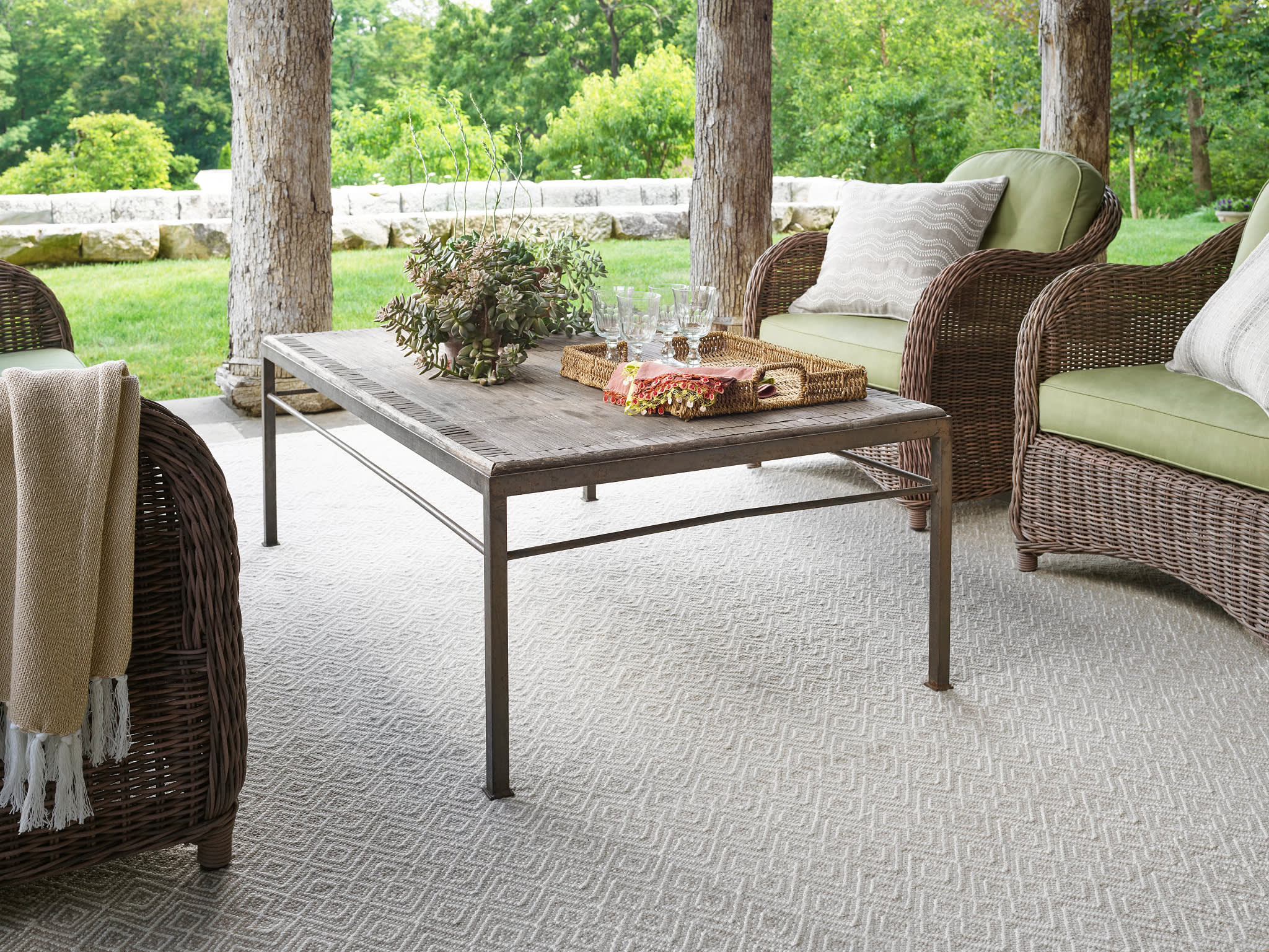 Annabelle Handwoven Indoor/Outdoor Rug | Grey - Image 2