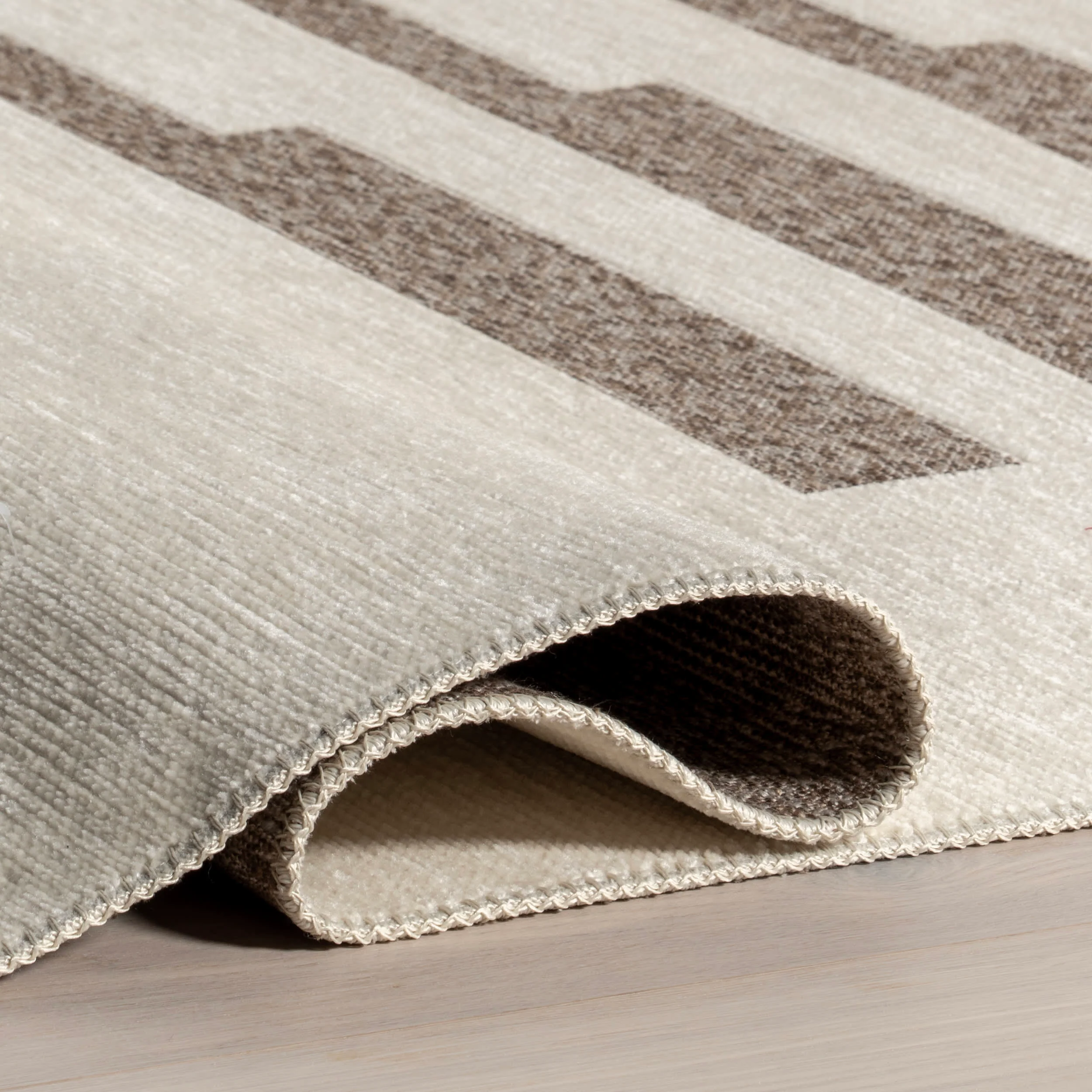 Anneli Geometric Reversible Washable Rug | Beige - Image 11