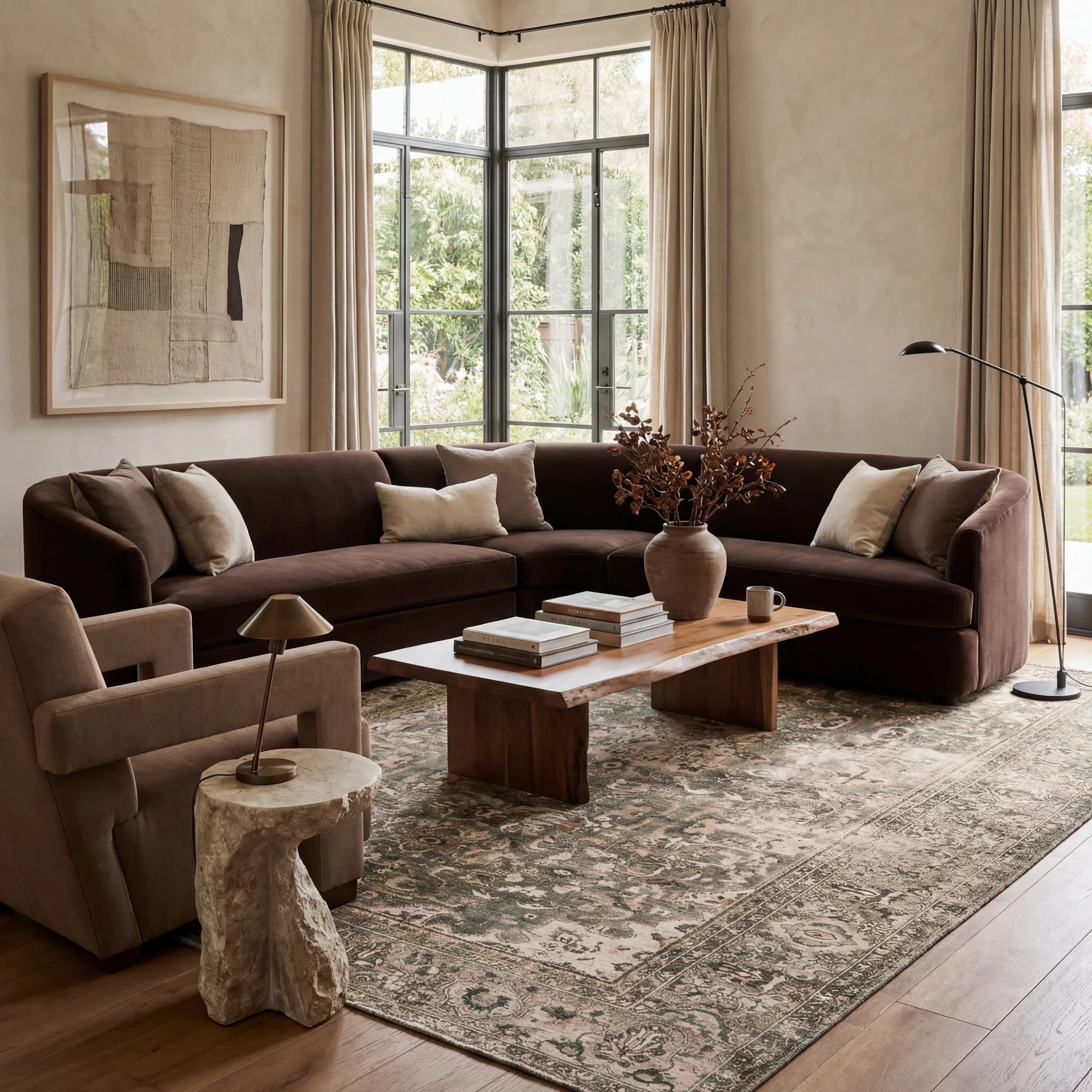 Annelore Antiqued Jute-Blend Rug | Sage - Image 2