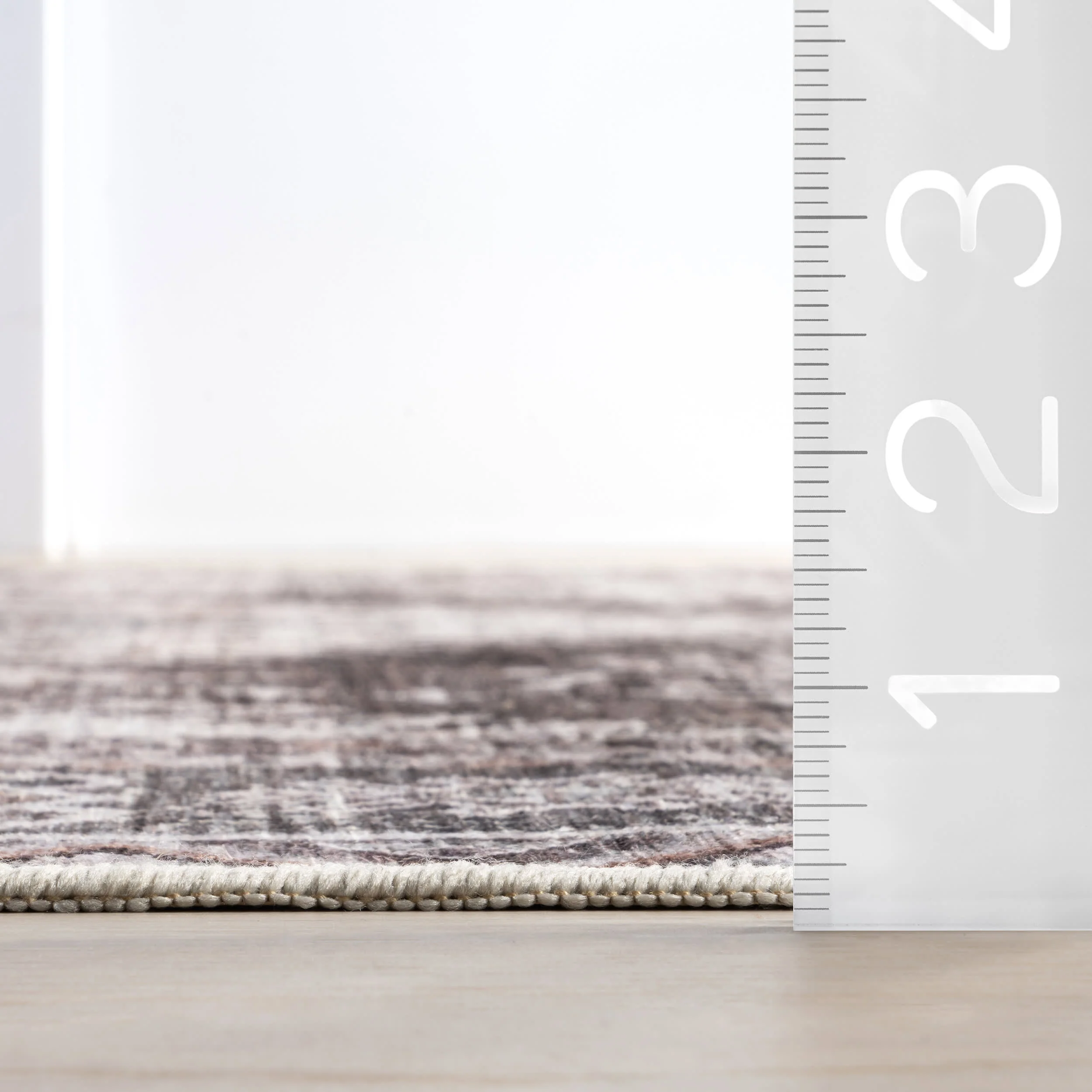 Antoinette Spill Proof Washable Rug | Charcoal - Image 6