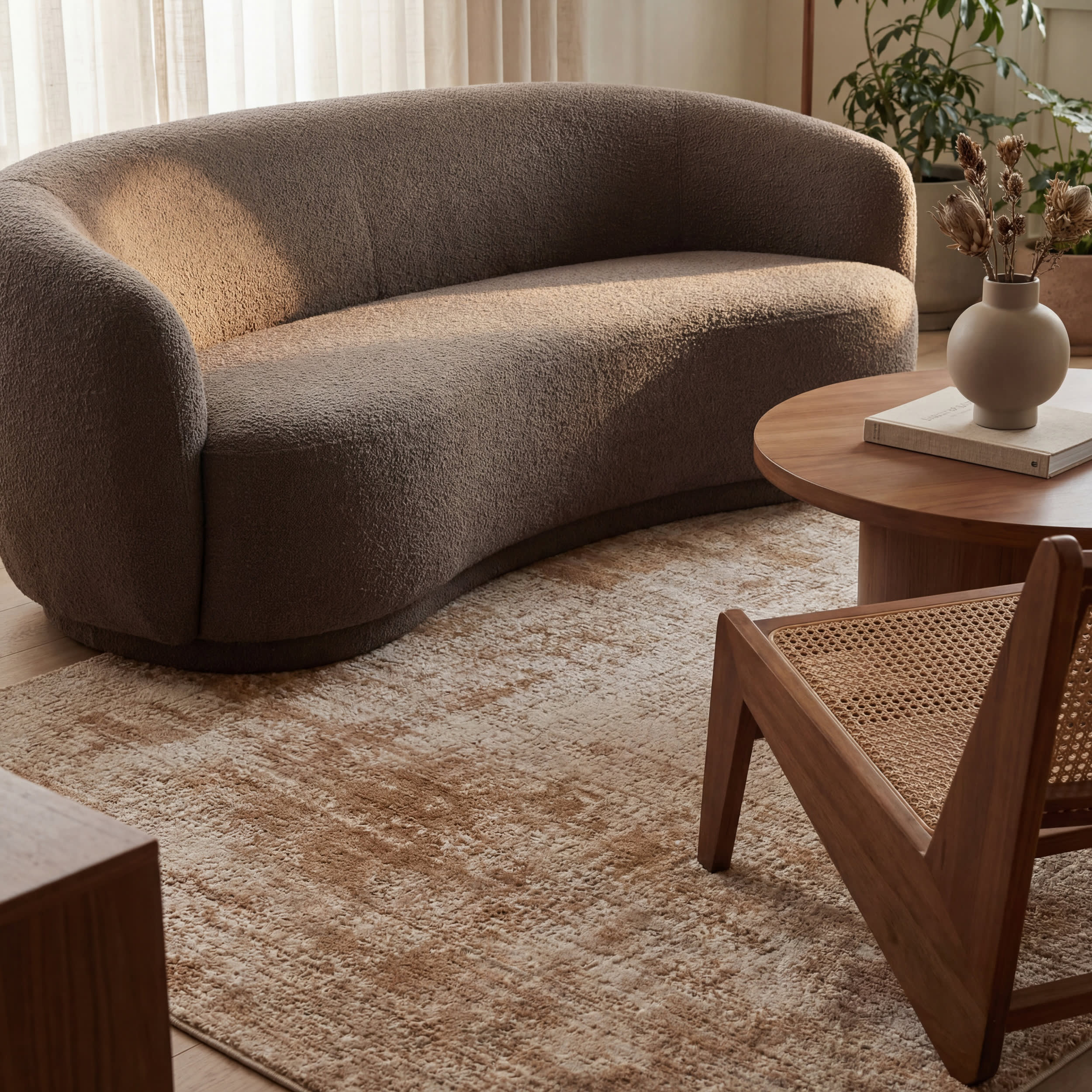Aponi Modern Abstract Rug | Brown - Image 5