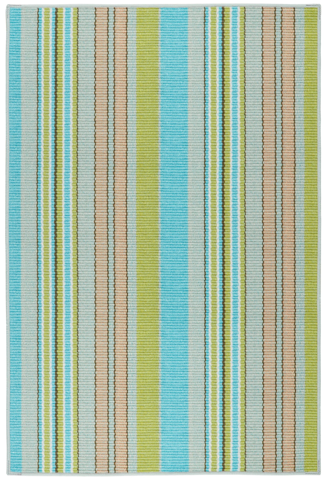 Aquinnah Ticking Machine Washable Rug | Multi