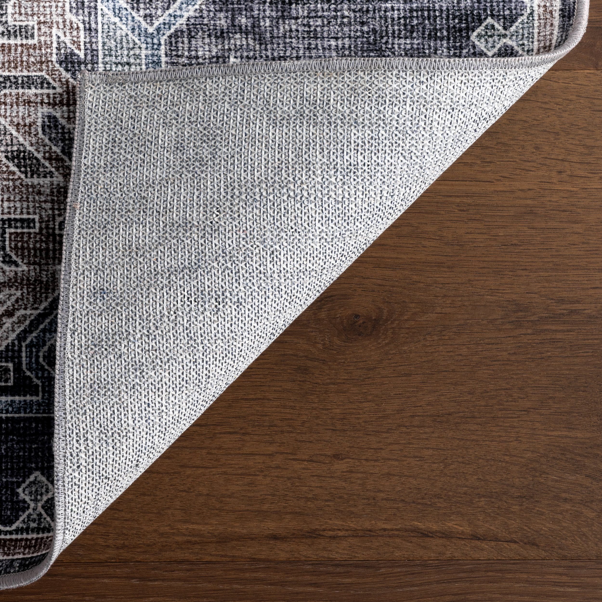 Araya Spill Proof Washable Rug | Charcoal - Image 7