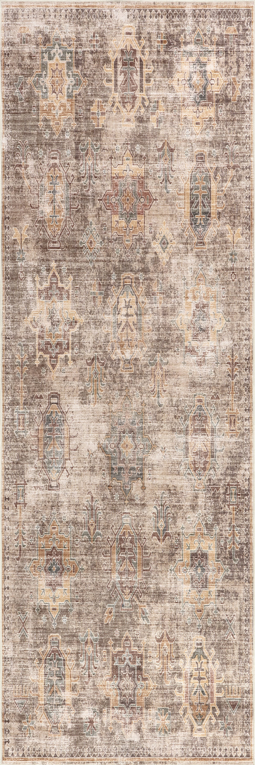 Araya Spill Proof Washable Rug | Sage Green
