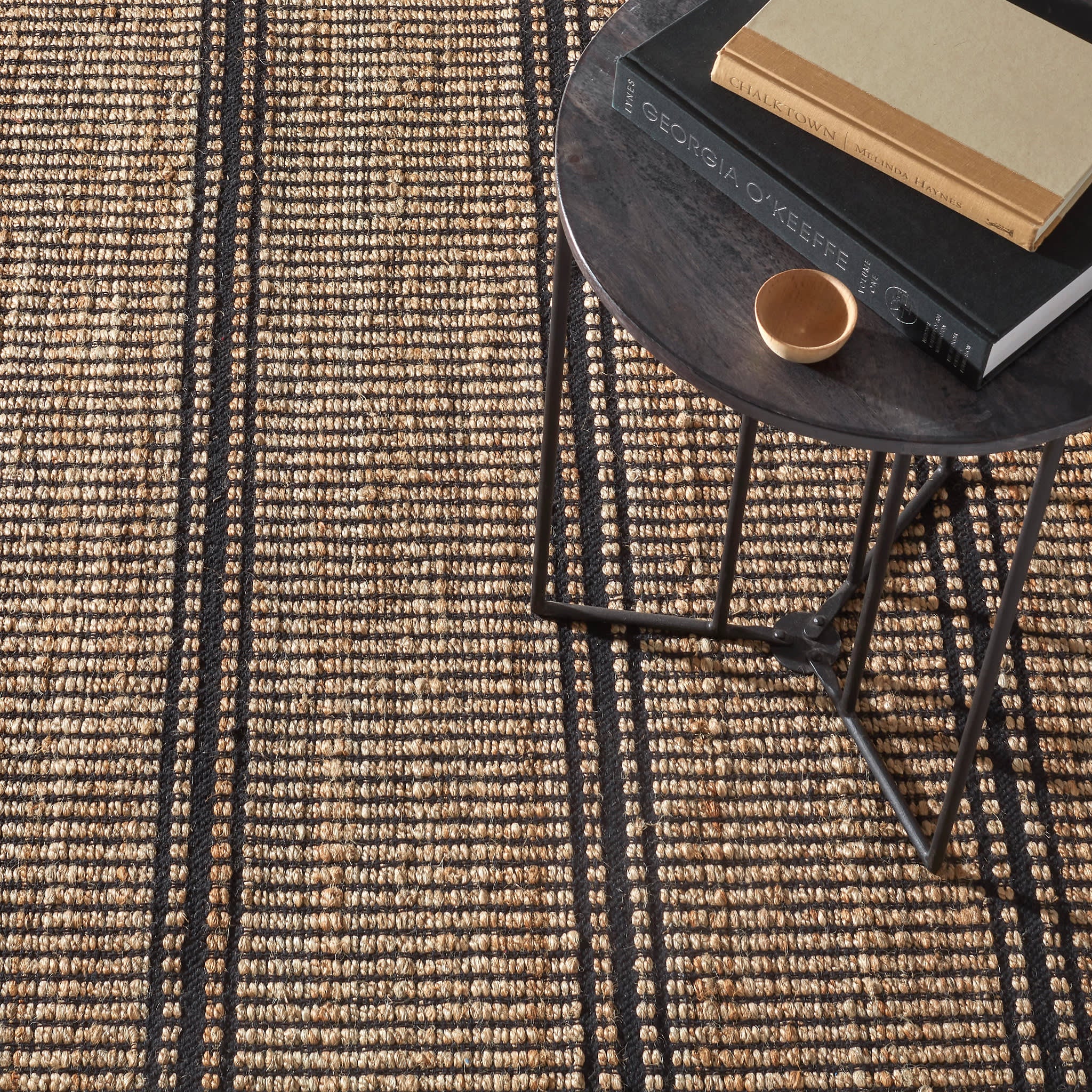 Arbor Handwoven Jute Rug | Black - Image 3