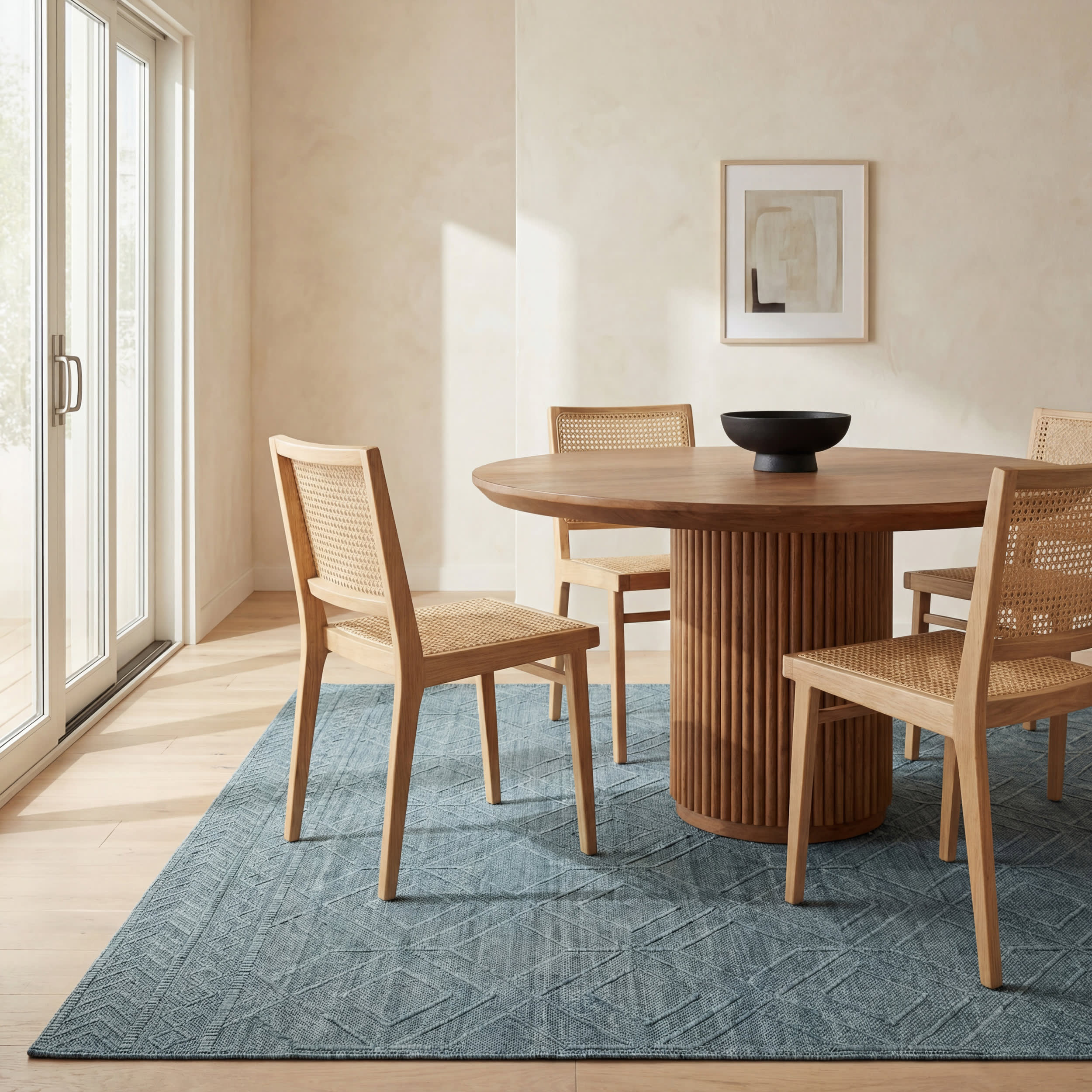 Ardena Modern Trellis Indoor/Outdoor Rug | Aqua - Image 7