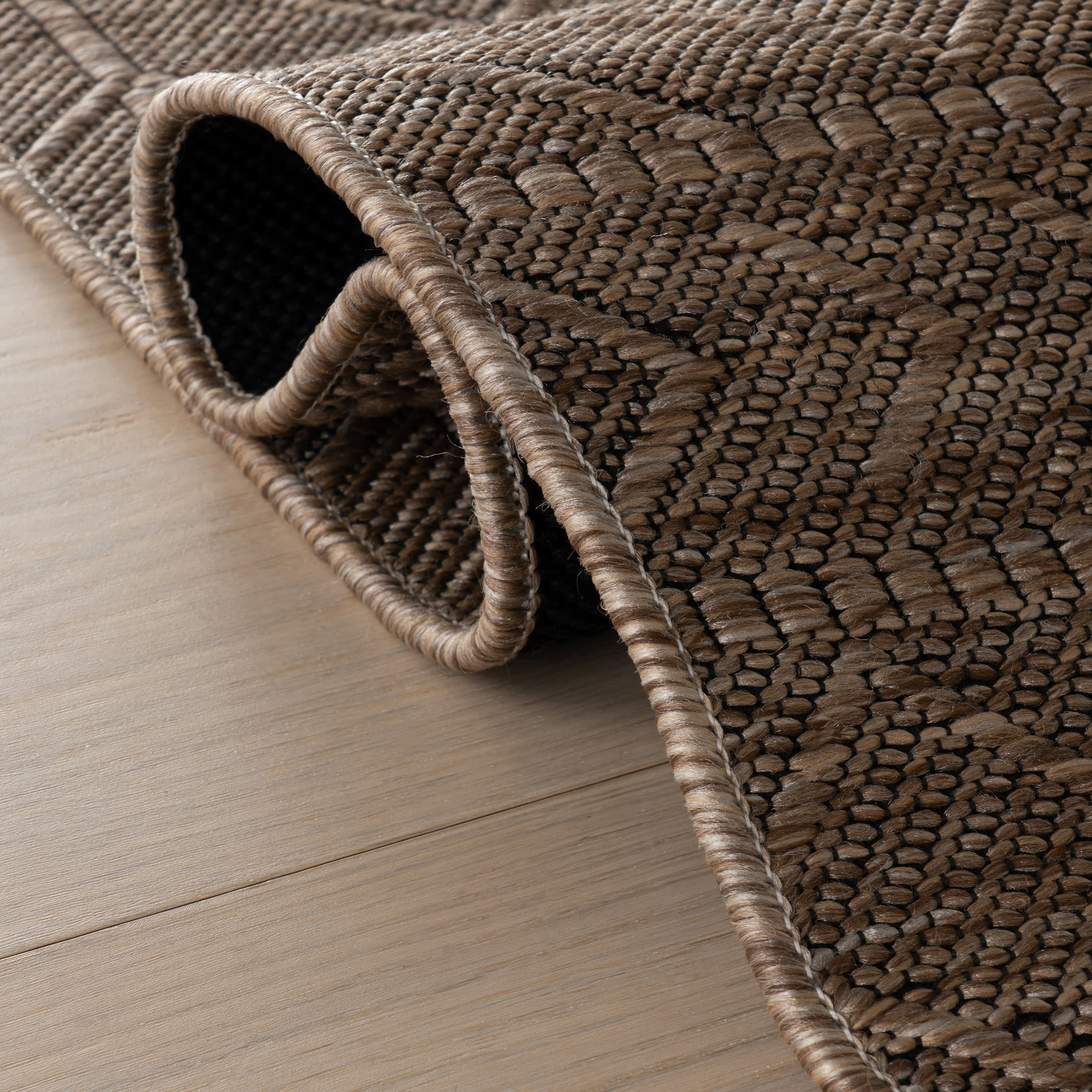 Ardena Modern Trellis Indoor/Outdoor Rug | Brown - Image 11