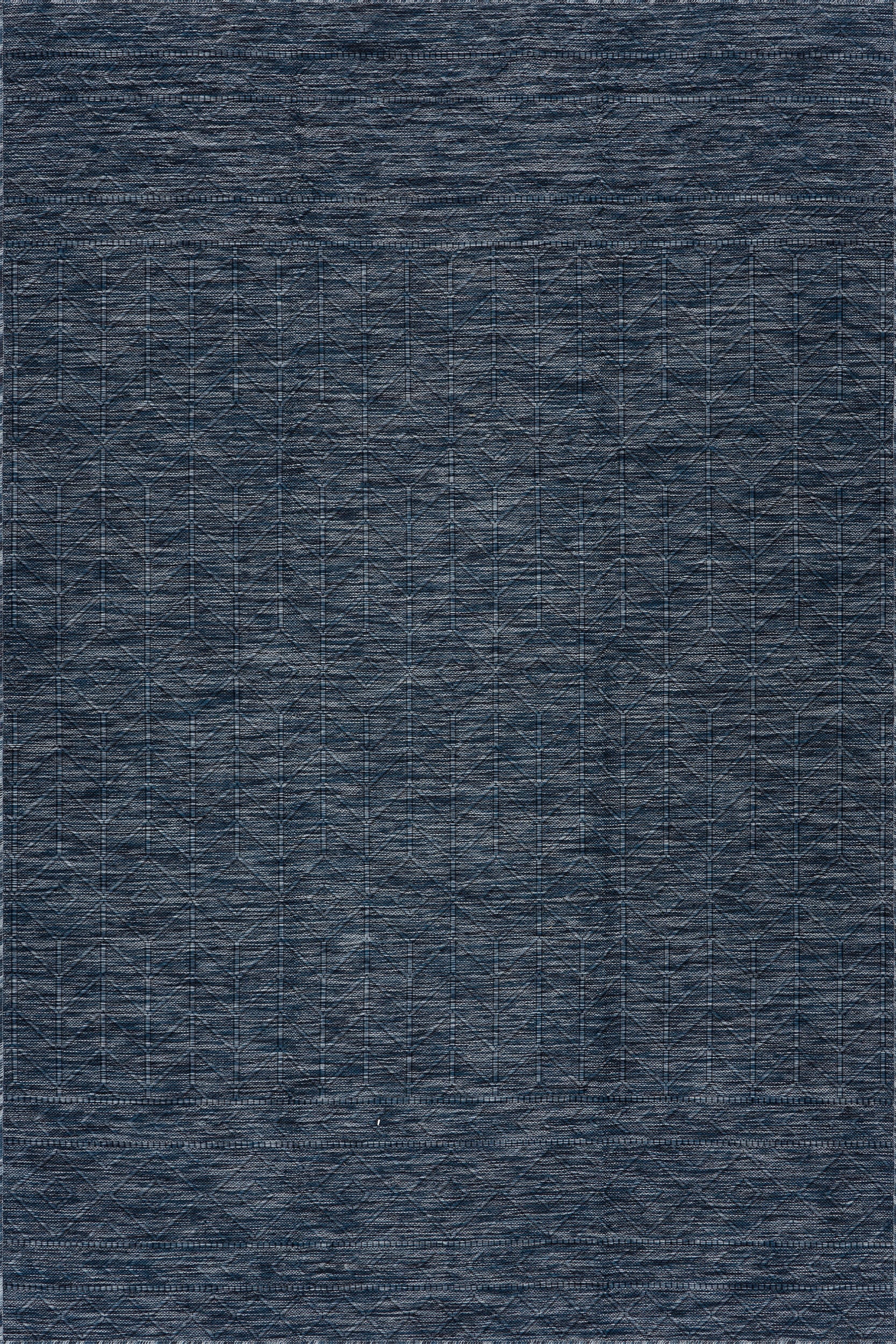 Ardena Modern Trellis Indoor/Outdoor Rug | Navy