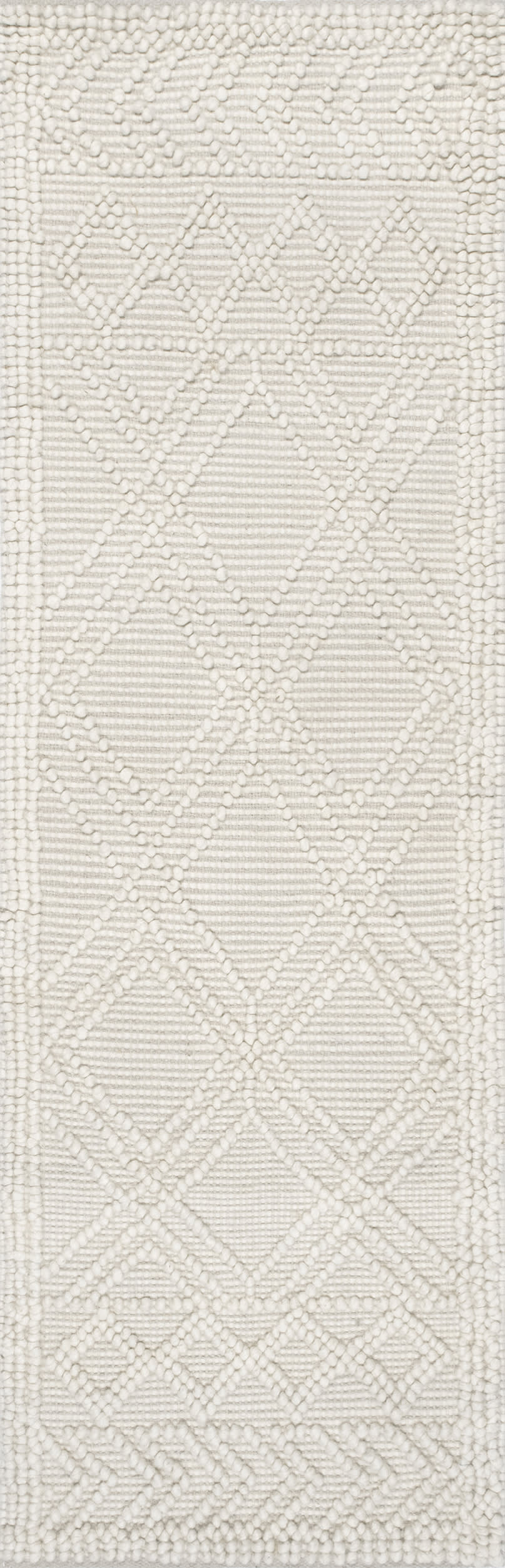 Argyle Trellis Rug | Ivory