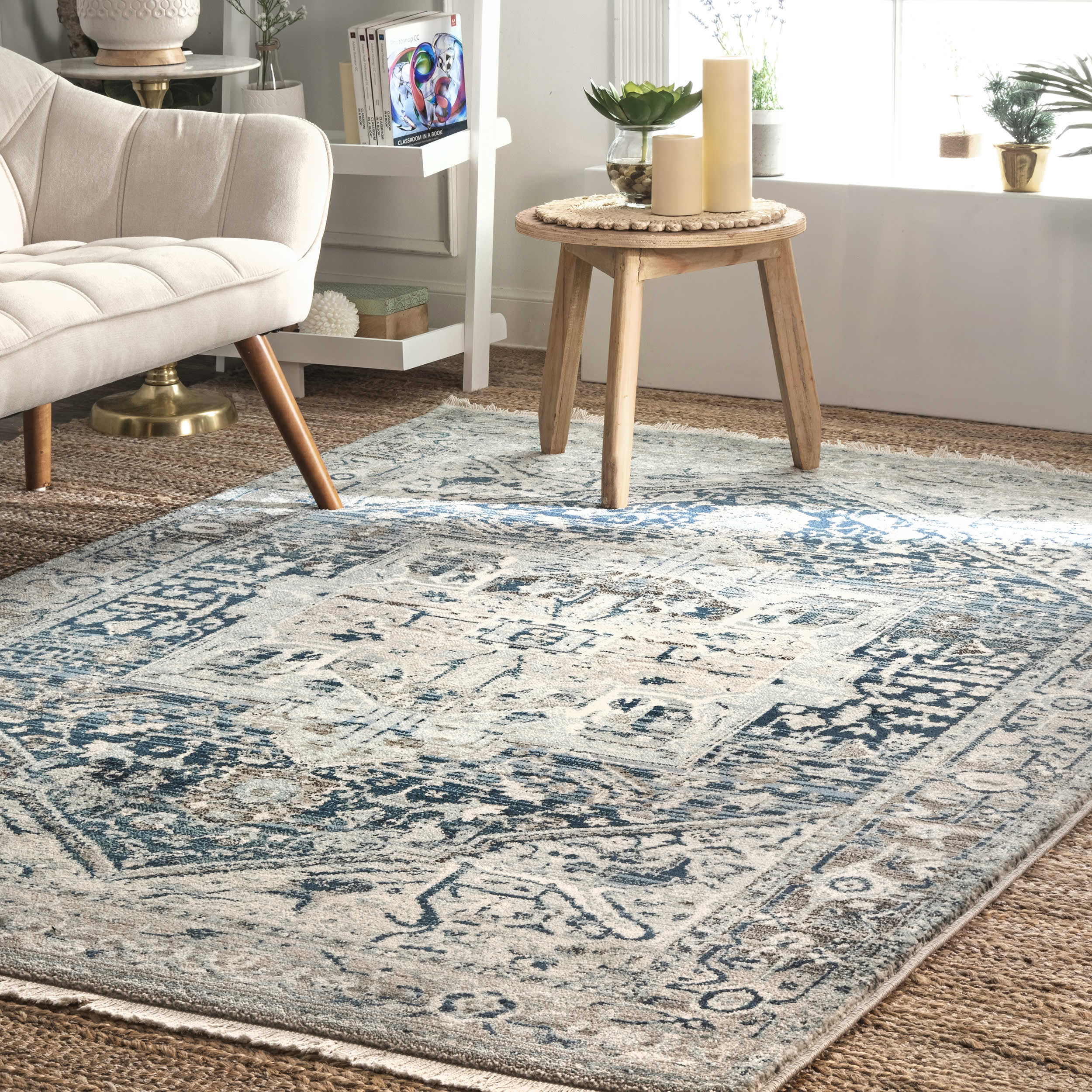 Arianna Tribal Medallion Rug | Rust - Image 2
