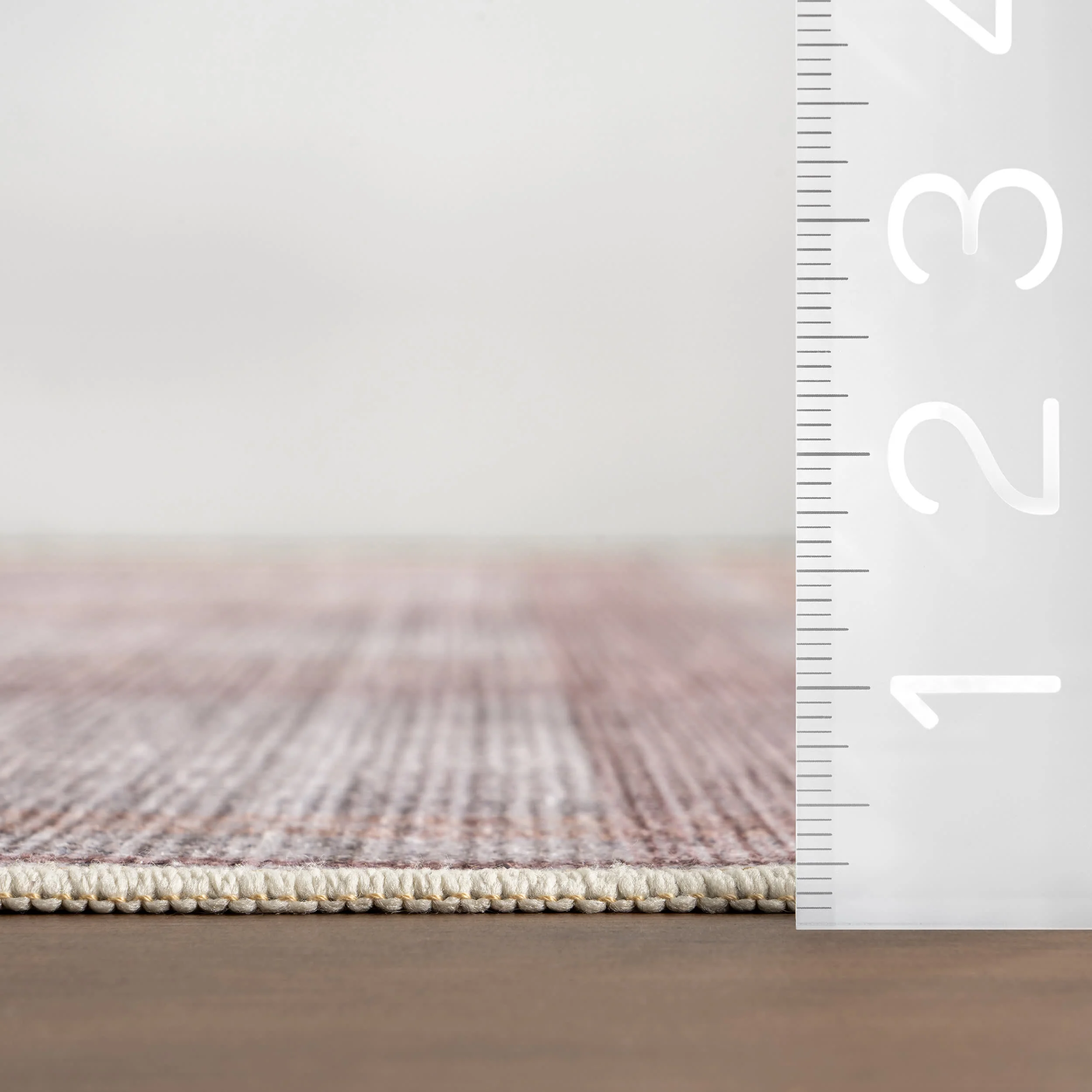Arietty Plaid Spill Proof Washable Rug | Grey - Image 6