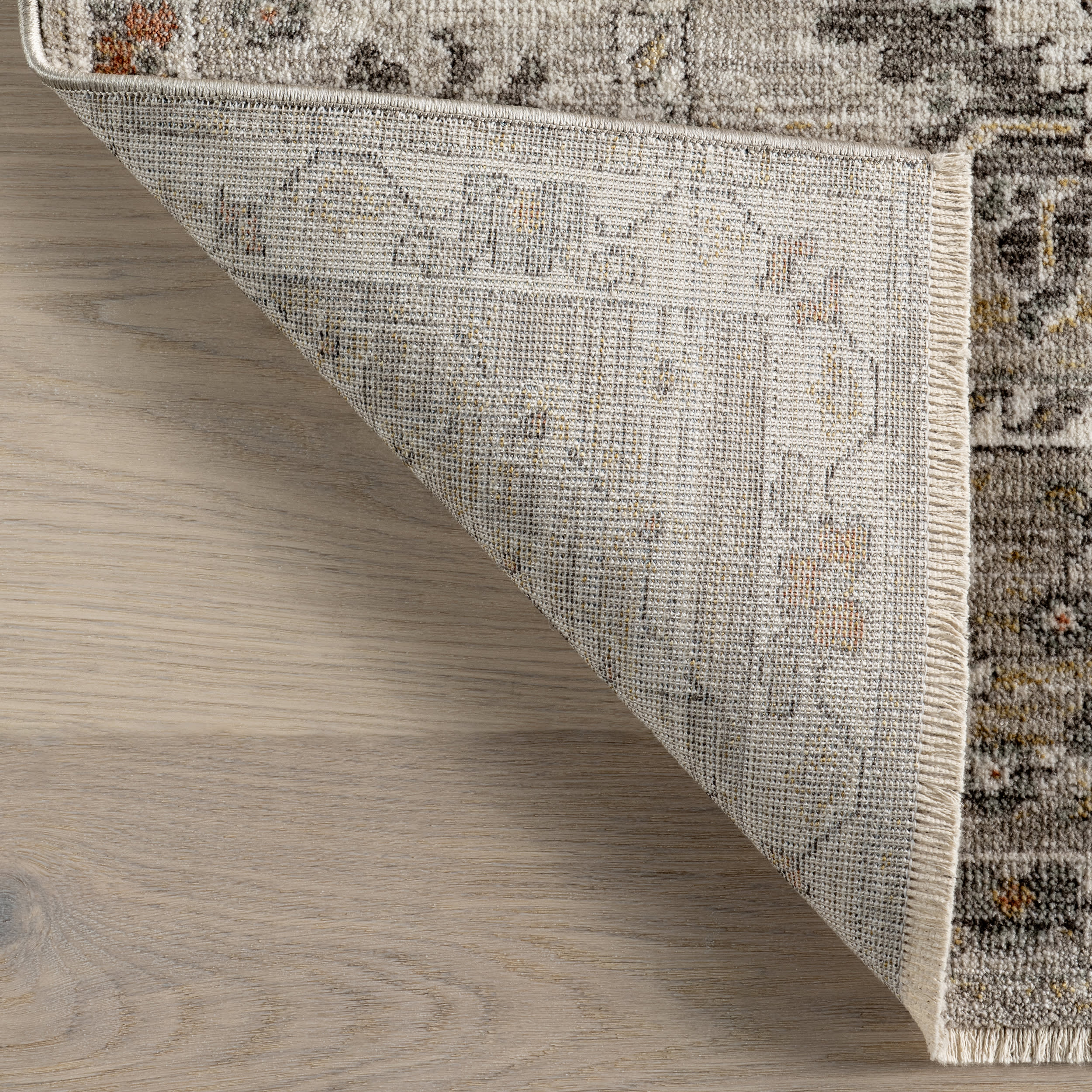 Arlene Lustered Botanical Rug | Grey - Image 6