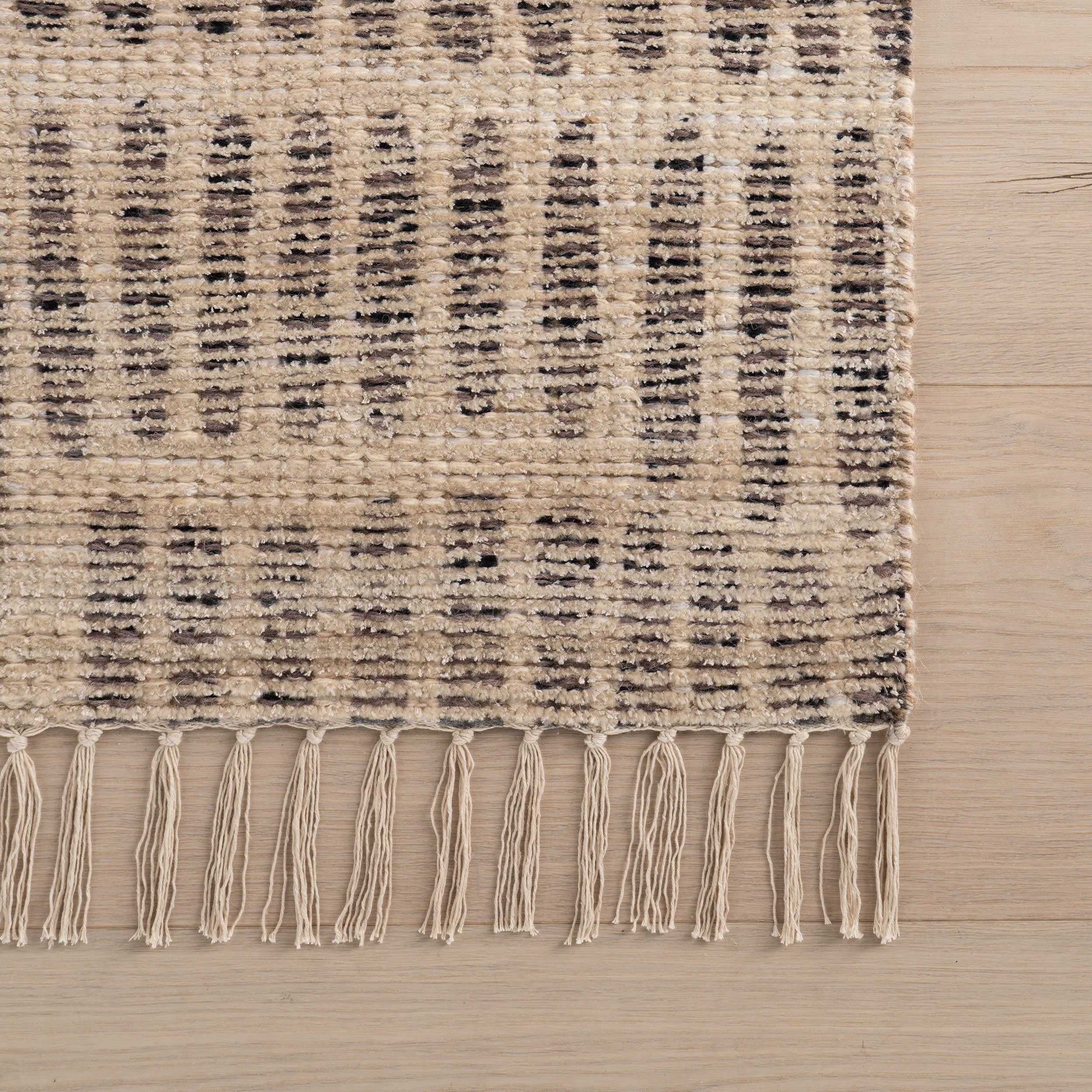 Arlo Bohemian Striped Hand Woven Rug | Natural - Image 4