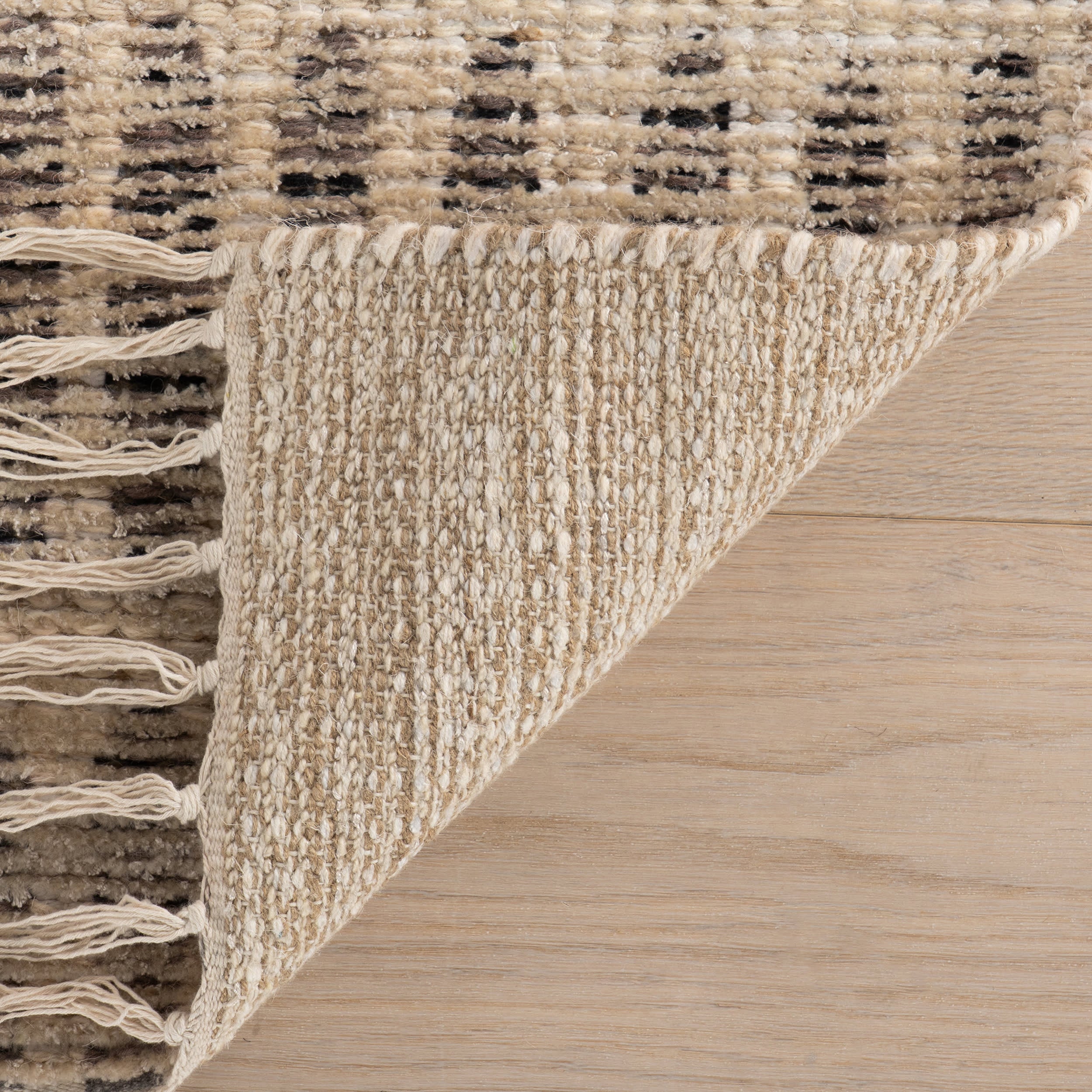 Arlo Bohemian Striped Hand Woven Rug | Natural - Image 6