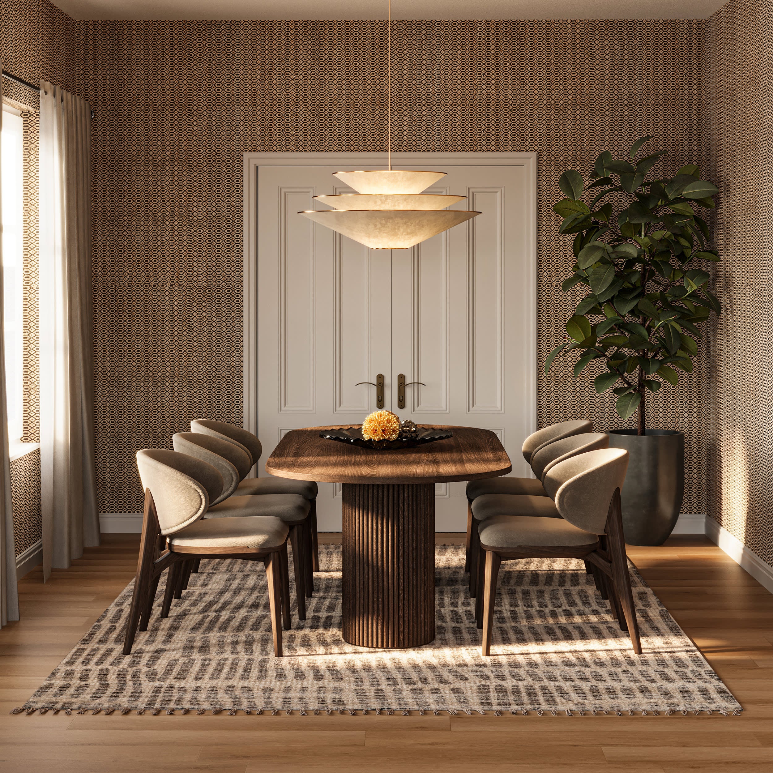 Arlo Bohemian Striped Hand Woven Rug | Natural - Image 7