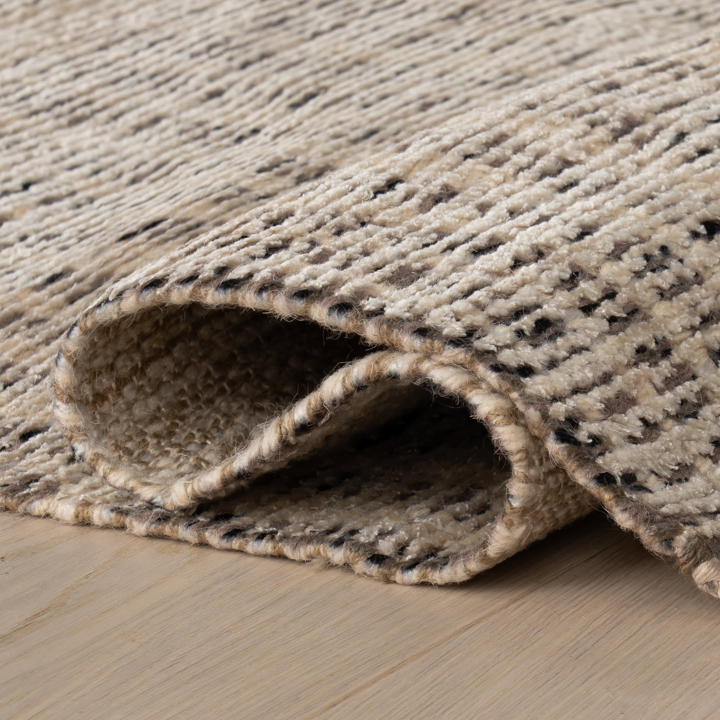 Arlo Bohemian Striped Hand Woven Rug | Natural - Image 8