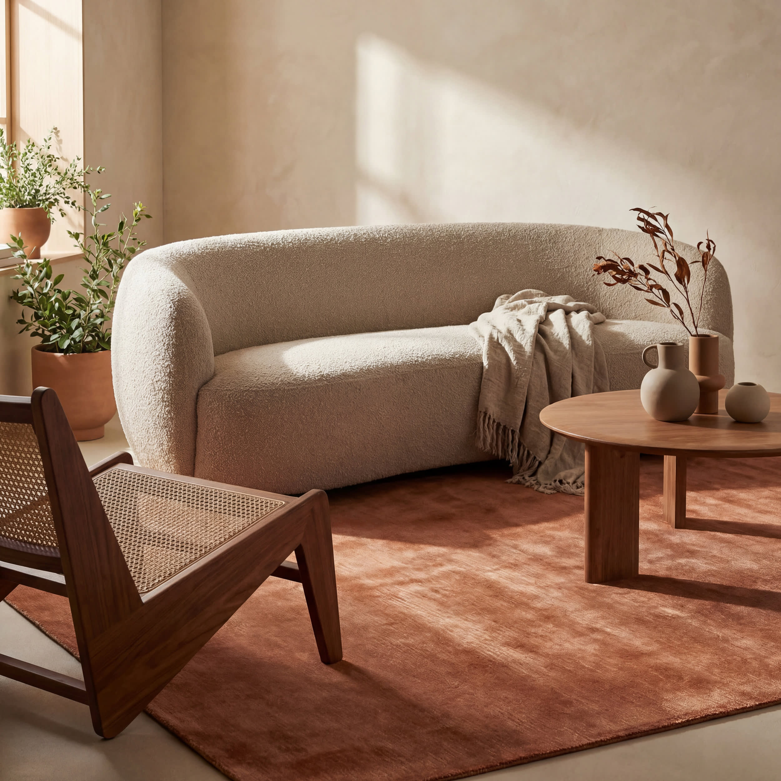 Speckled Wool-Blend Rug | Brick - Image 4