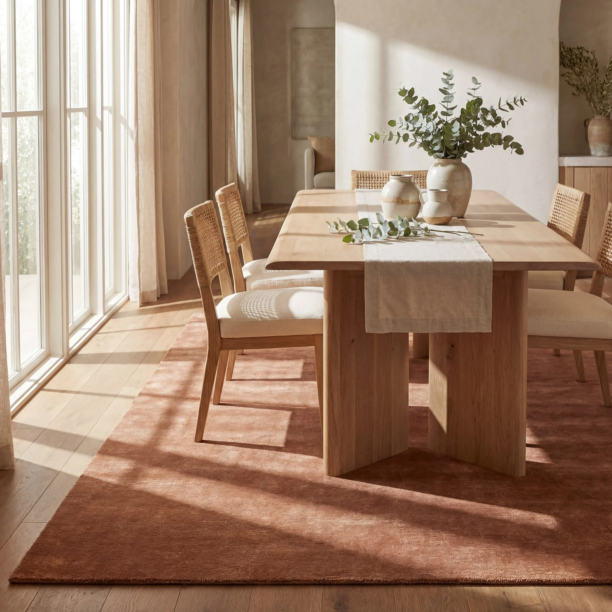 Speckled Wool-Blend Rug | Brick - Image 6