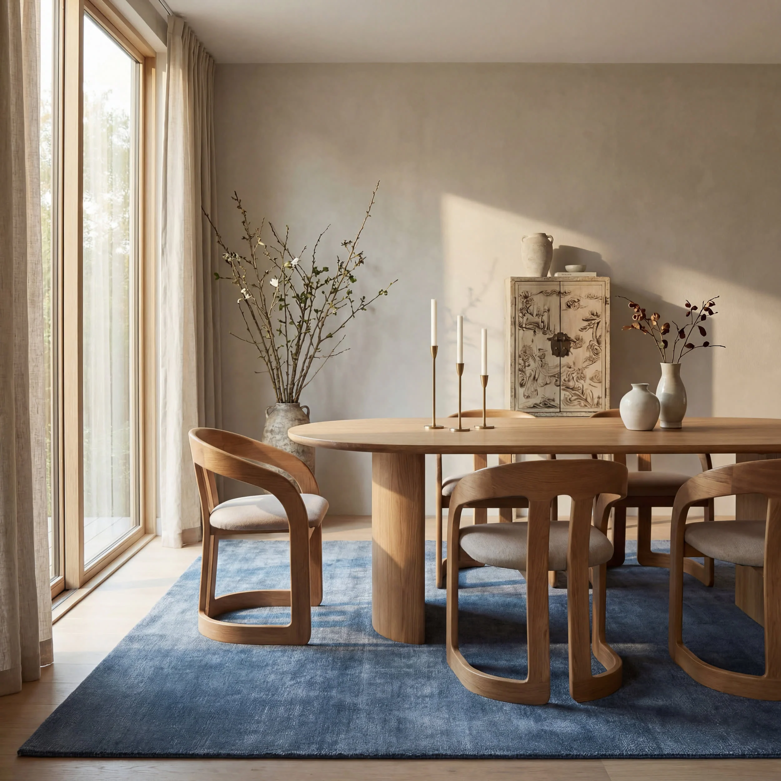 Speckled Wool-Blend Rug | Denim - Image 7