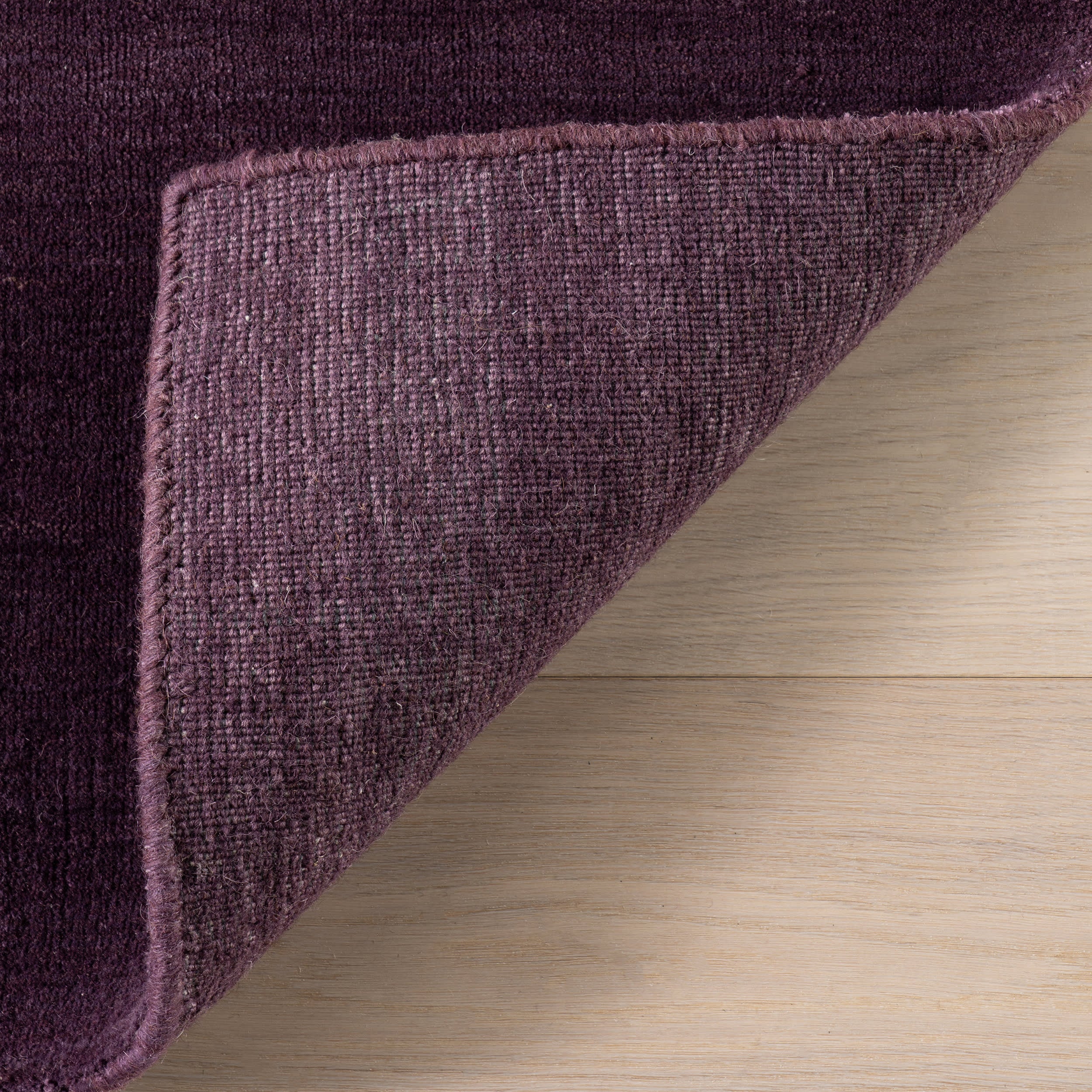 Speckled Wool-Blend Rug | Eggplant - Image 6