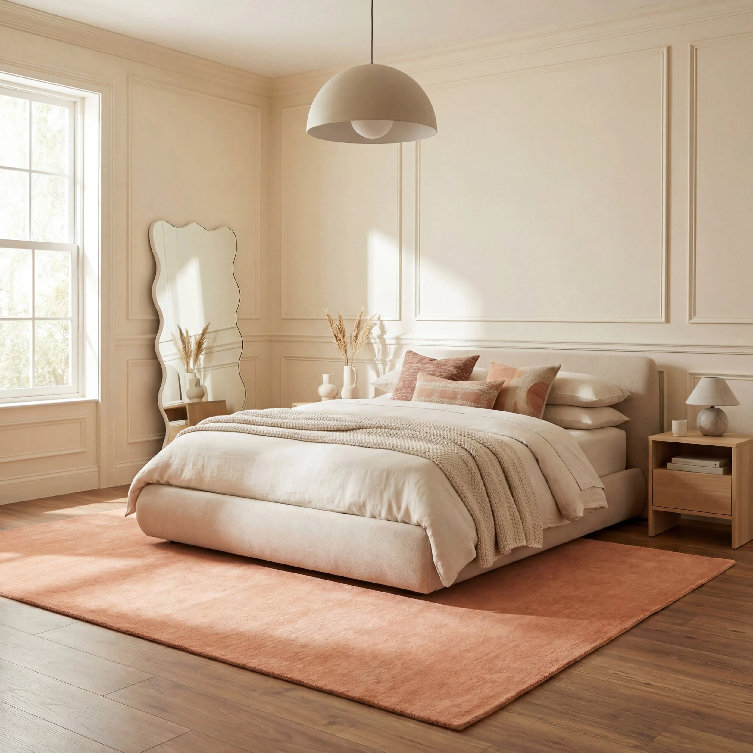 Speckled Wool-Blend Rug | Orange - Image 9