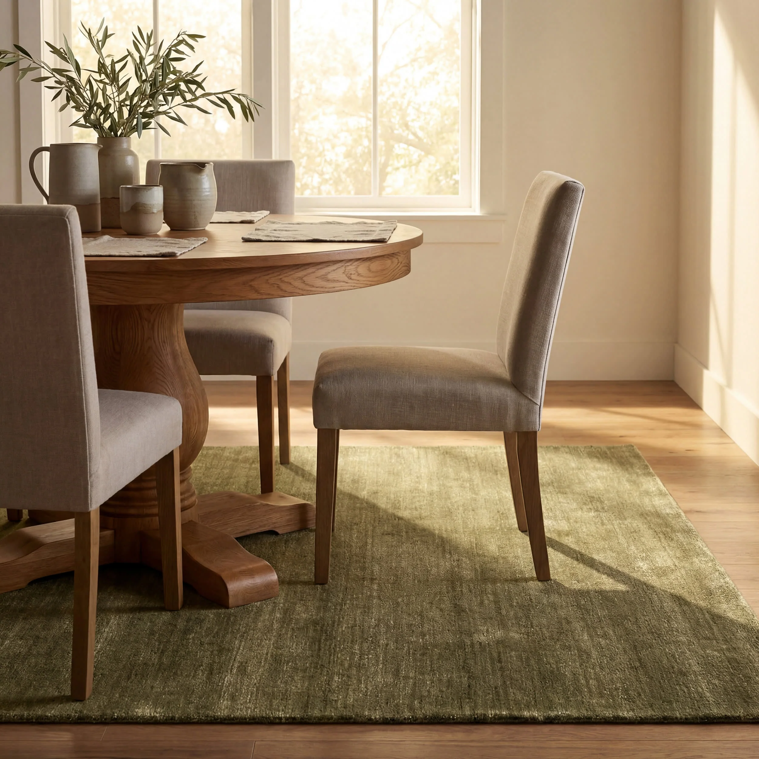 Speckled Wool-Blend Rug | Verdant Green - Image 6
