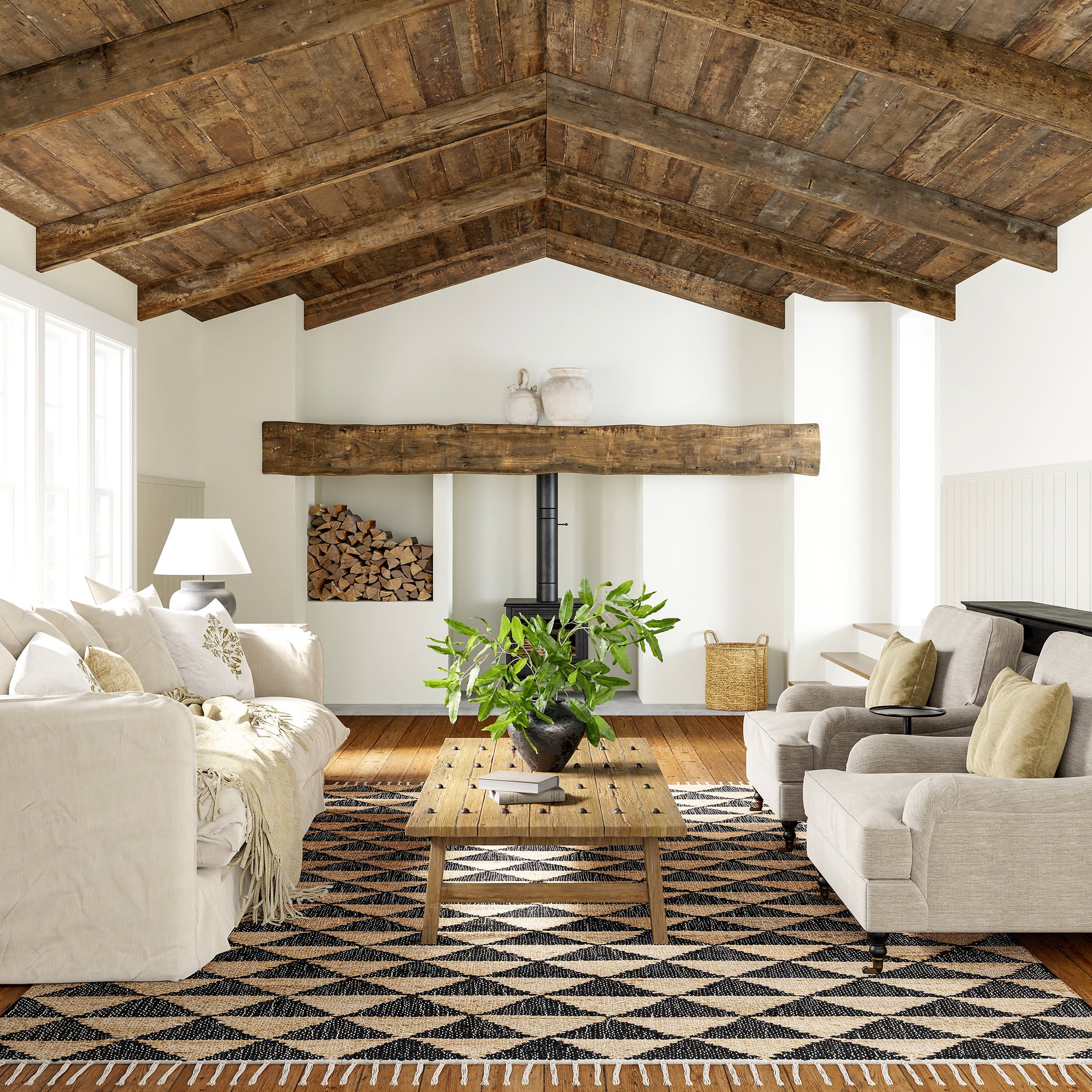 Arrowroot Tassled Rug | Natural - Image 2