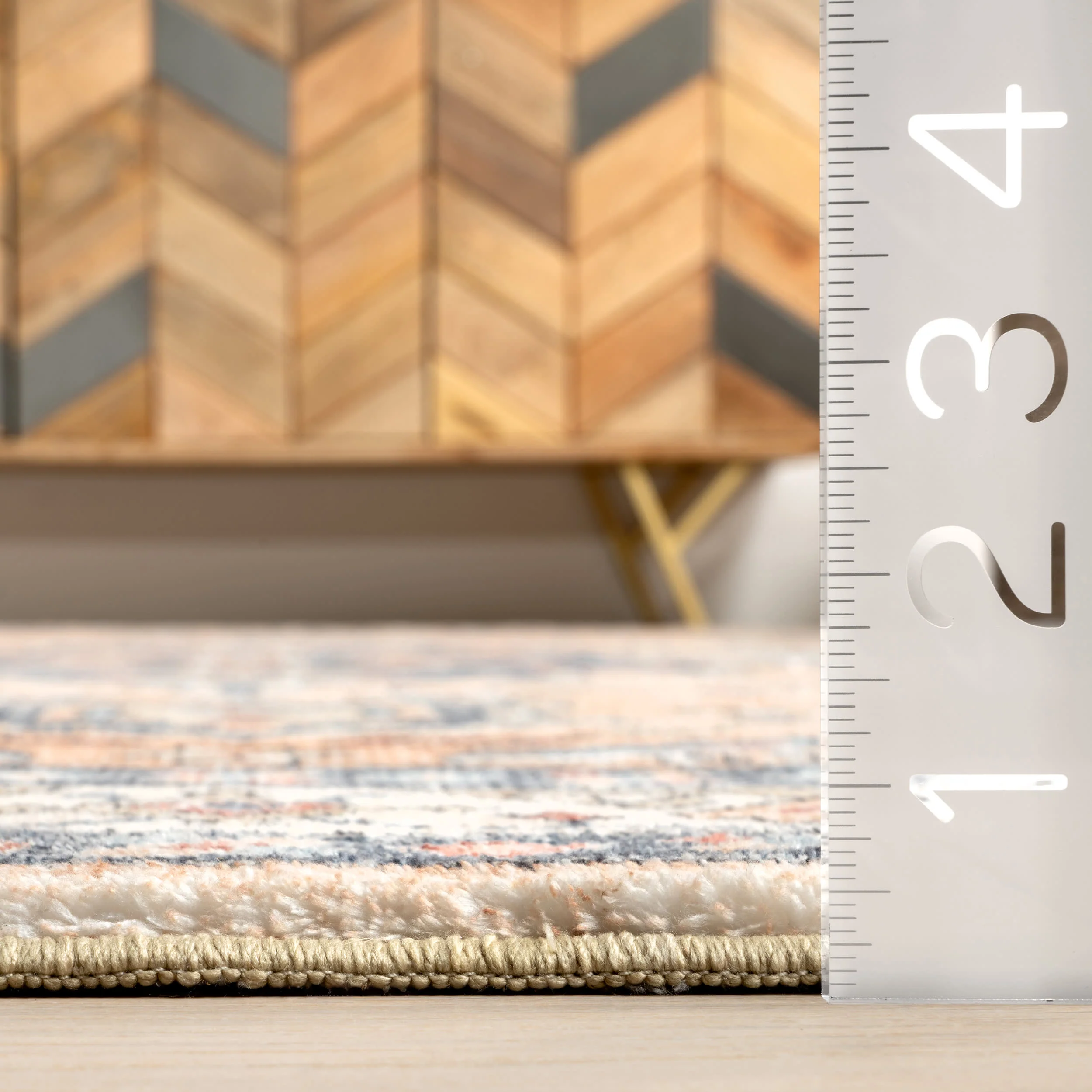 Arsenia Vintage Medallion Washable Rug | Sand - Image 5