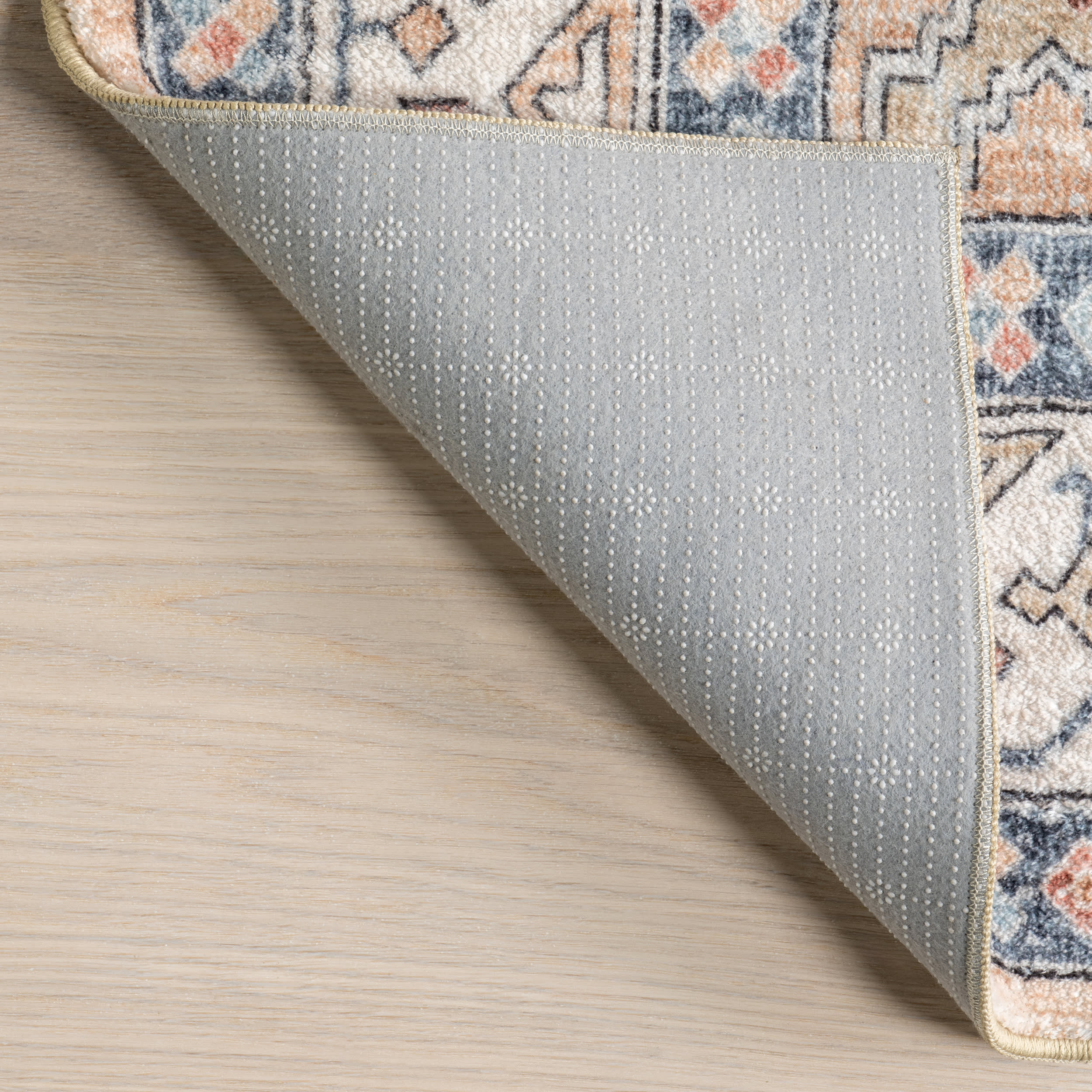 Arsenia Vintage Medallion Washable Rug | Sand - Image 6