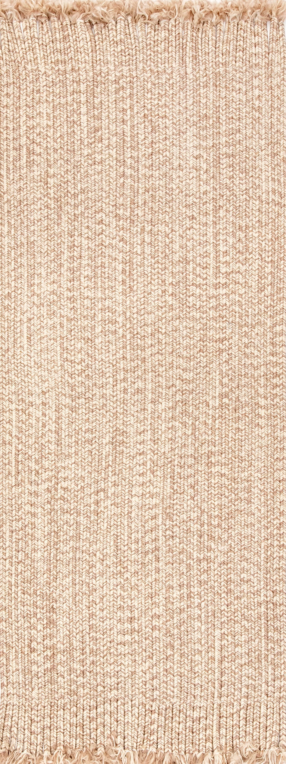 Ashen Braided Tassel Indoor/Outdoor Rug | Tan