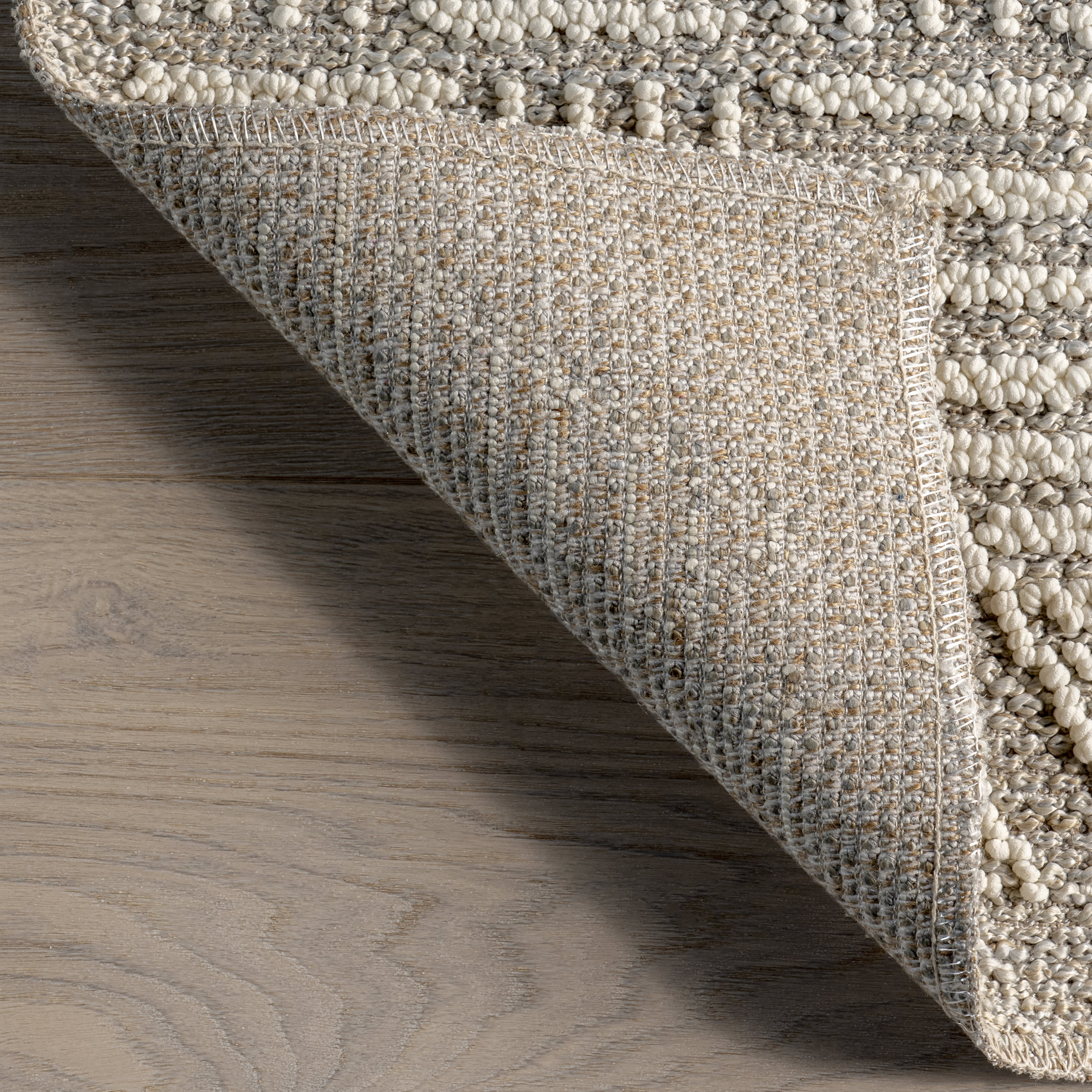 Ashlandia Flatwoven Geometric Rug | Beige - Image 6