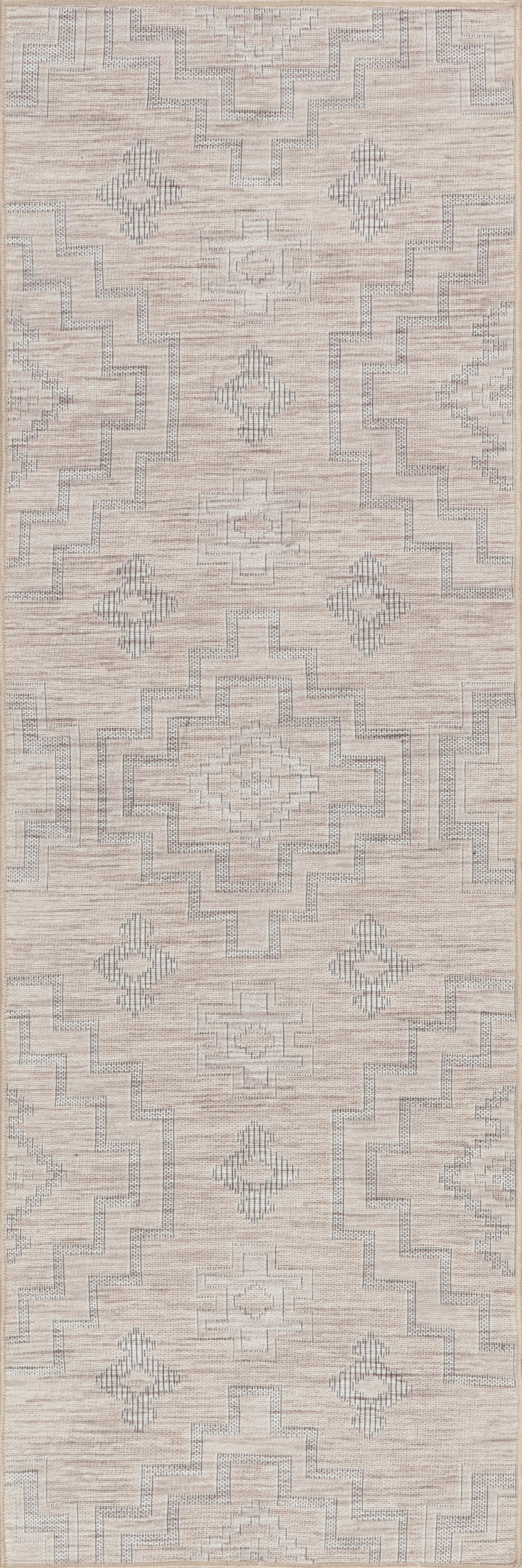 Astrid Geometric Washable Rug | Ivory