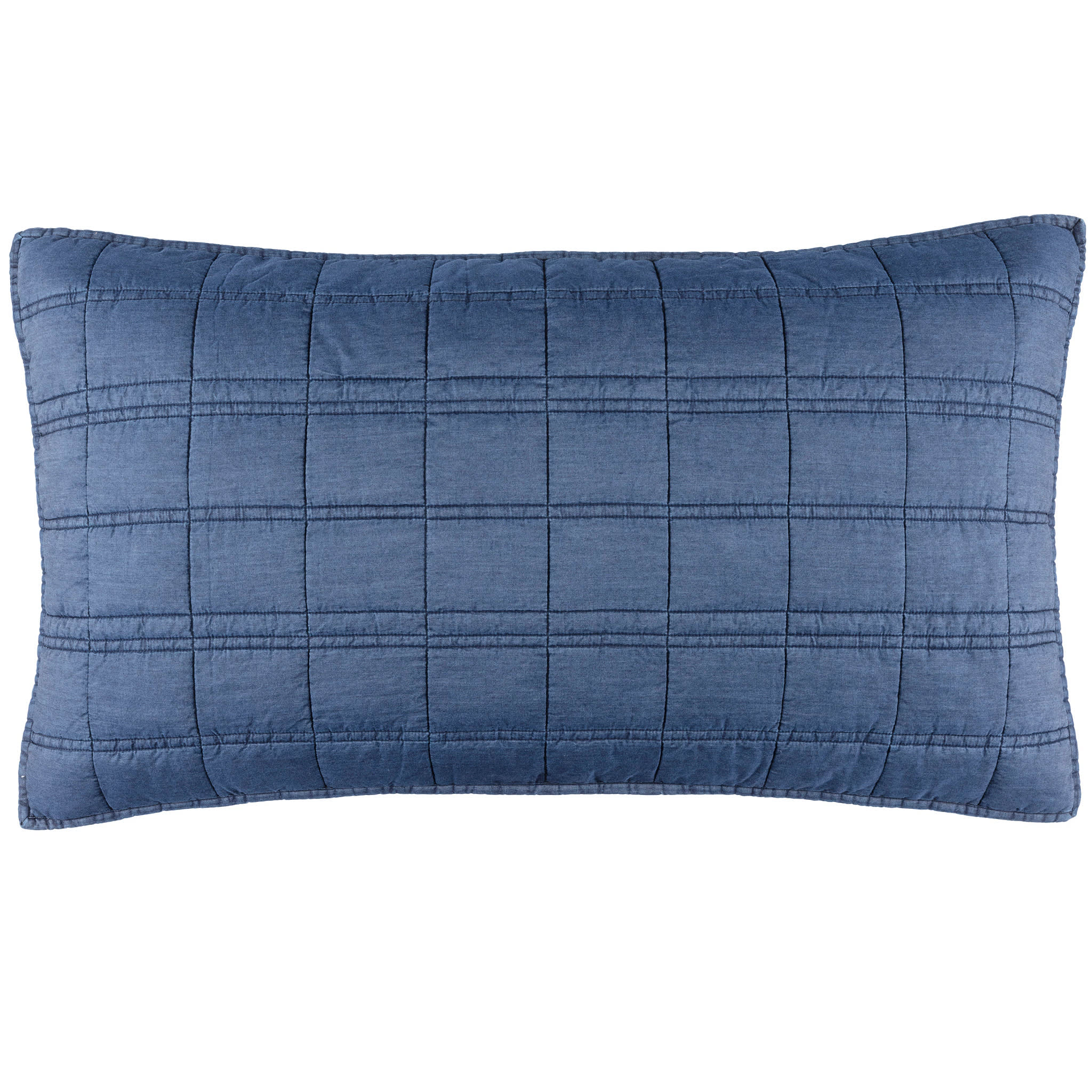 Atlas Quilted Sham | Denim - Image 4