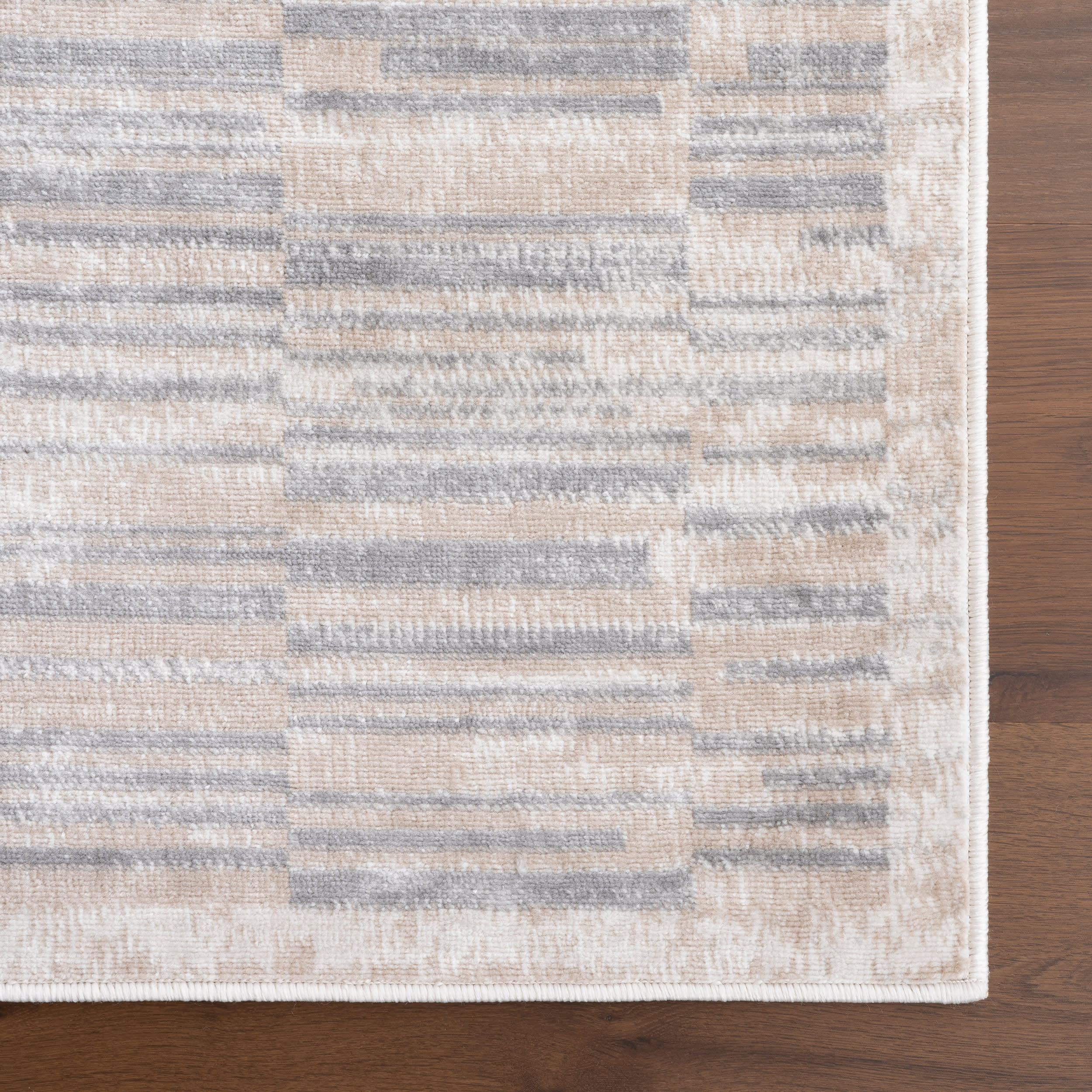 Aubriella Striped Rug | Grey - Image 4