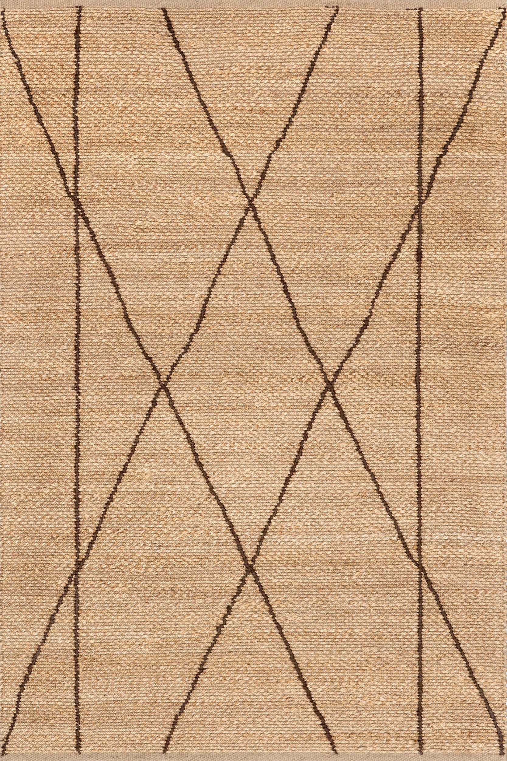 Augusta Abstract Lined Jute Rug | Natural